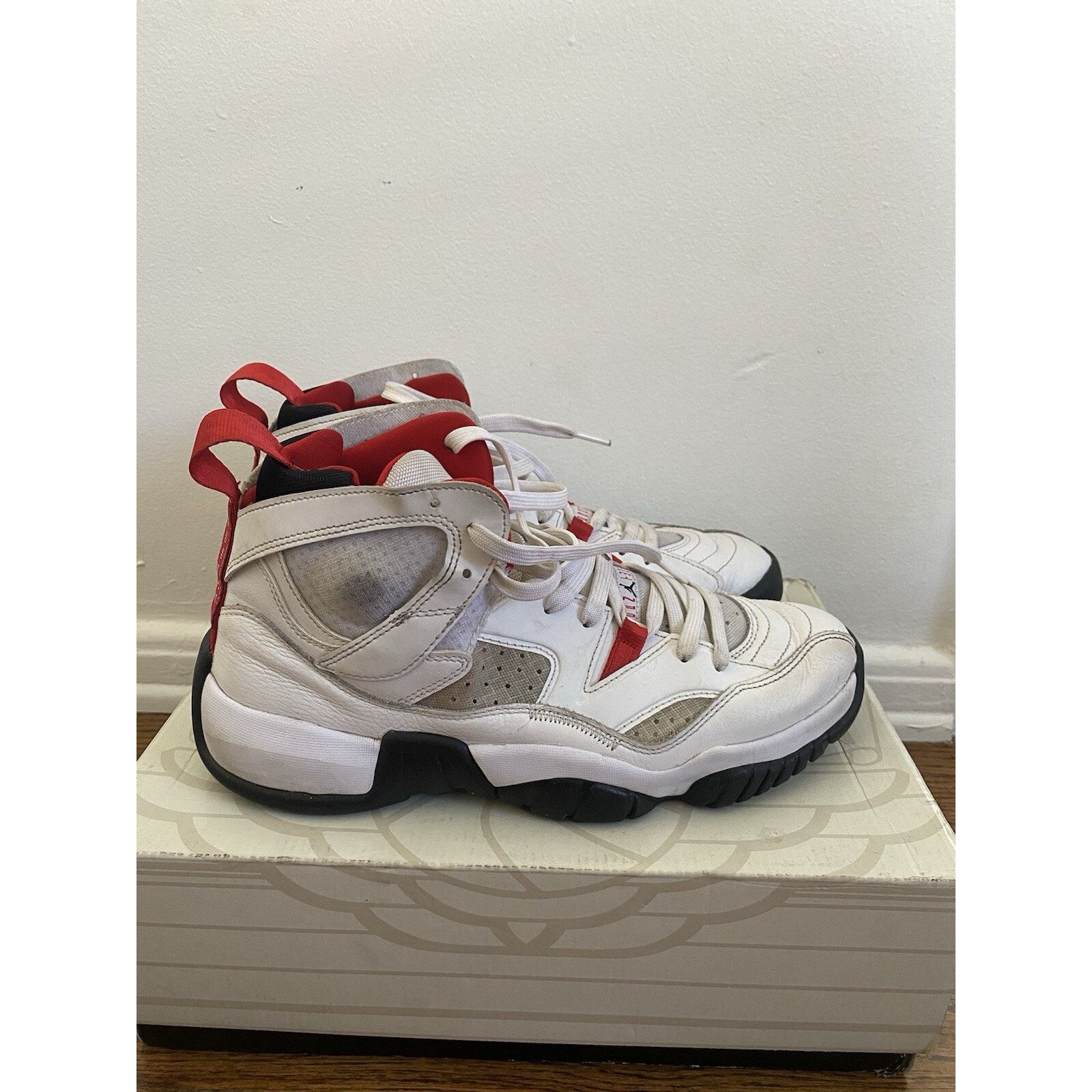 Nike Nike Air Jordan Jumpman Two Trey Shoes White Red Size US 11 / EU 44 - 1 Thumbnail