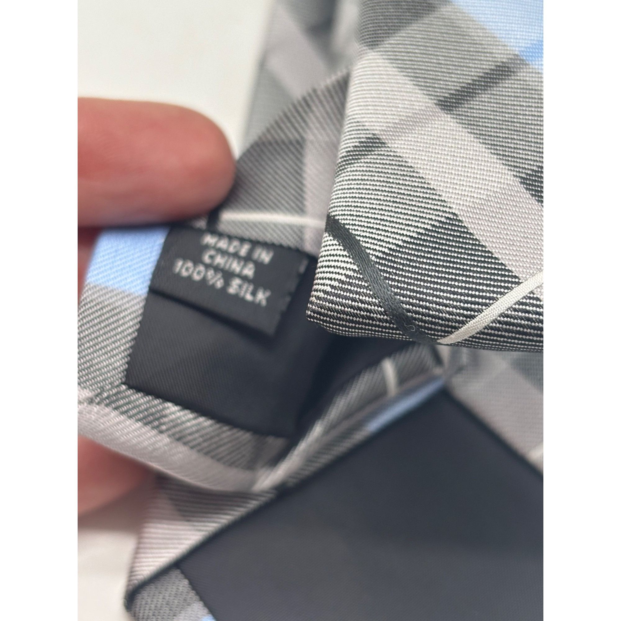 Perry Ellis Perry Ellis Portfolio Plaid Silk Necktie, Black (gray), OS Size ONE SIZE - 7 Thumbnail