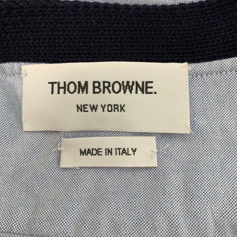 Thom Browne Thom Browne Size 00 Color-matched classic four-bar V-neck Size XXS / US 00 / IT 34 - 5 Thumbnail
