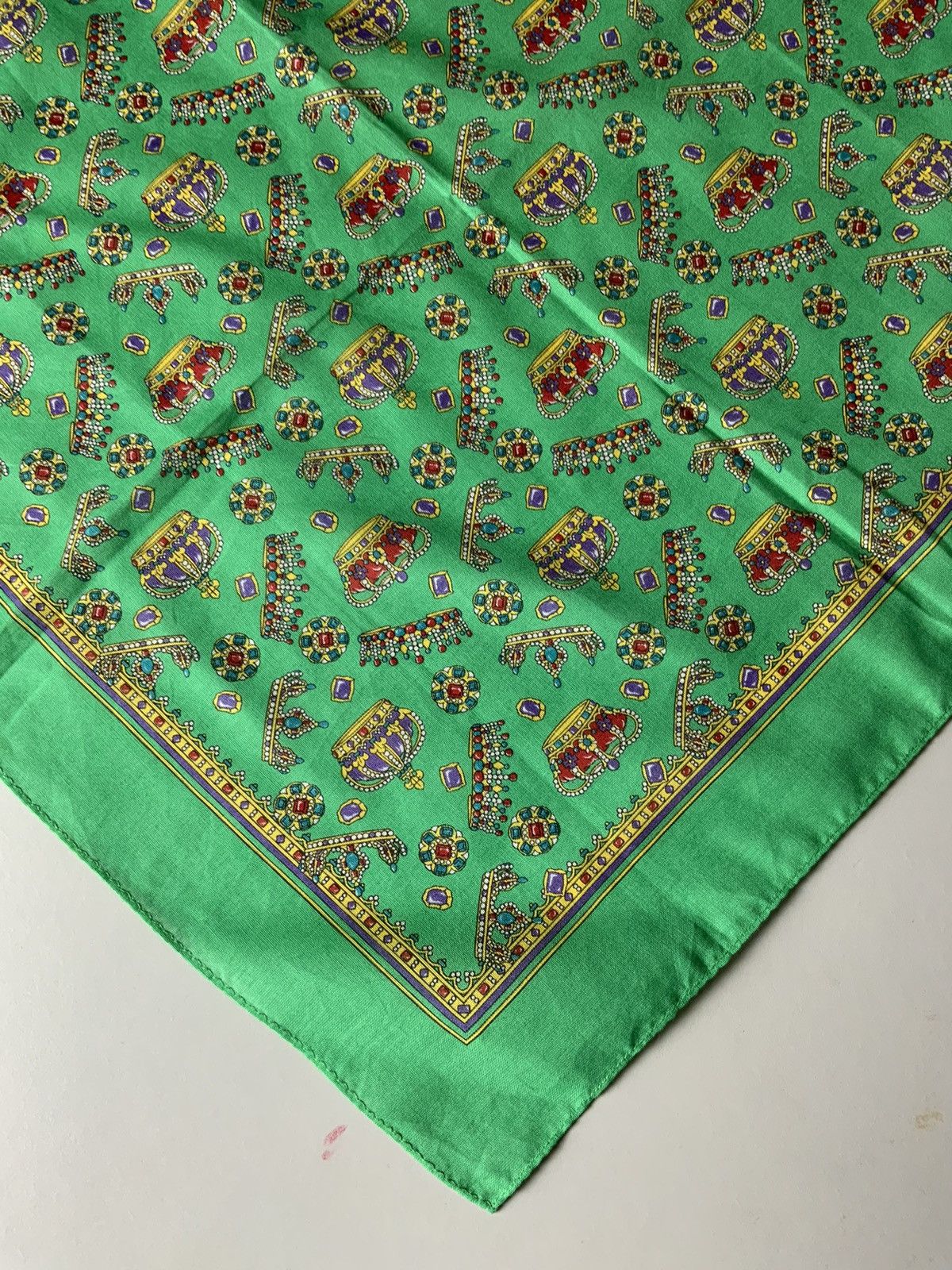 Vintage Huis Ten Bosch Monogram Italy Made Bandana Handkercheif Size ONE SIZE - 8 Thumbnail