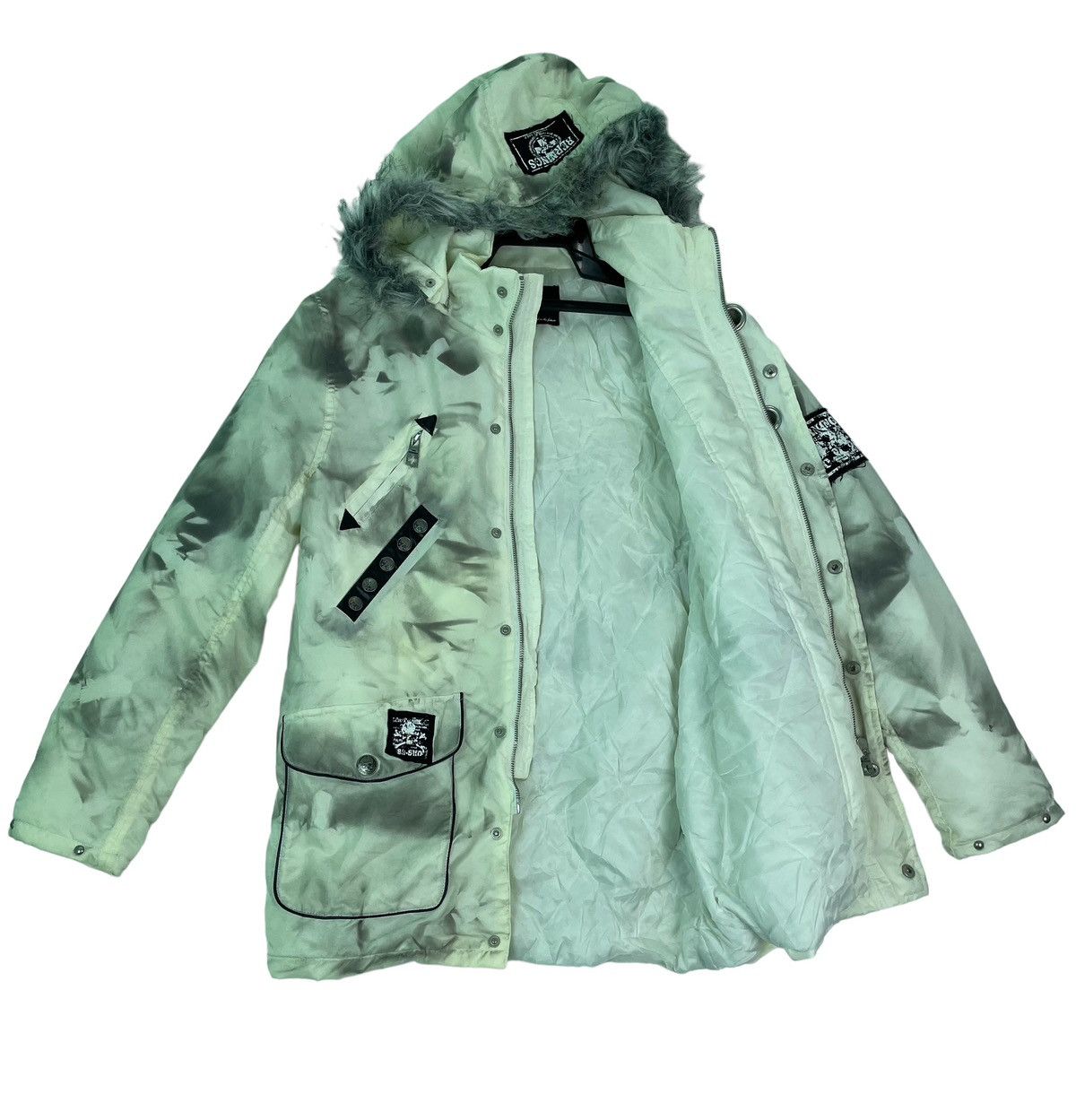 Japanese Brand Berning Sho detachable fur trim hoodie n3-b parka jacket Size US M / EU 48-50 / 2 - 5 Thumbnail