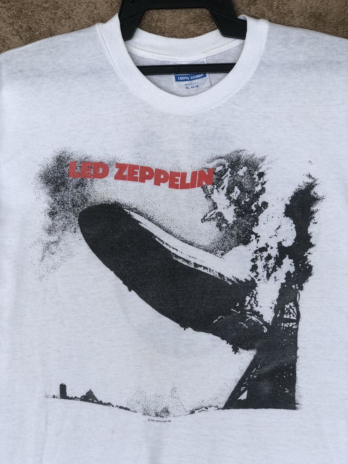 Led Zeppelin Vintage 80s LED ZEPPELIN Rock N Roll Legend Size US L / EU 52-54 / 3 - 2 Thumbnail