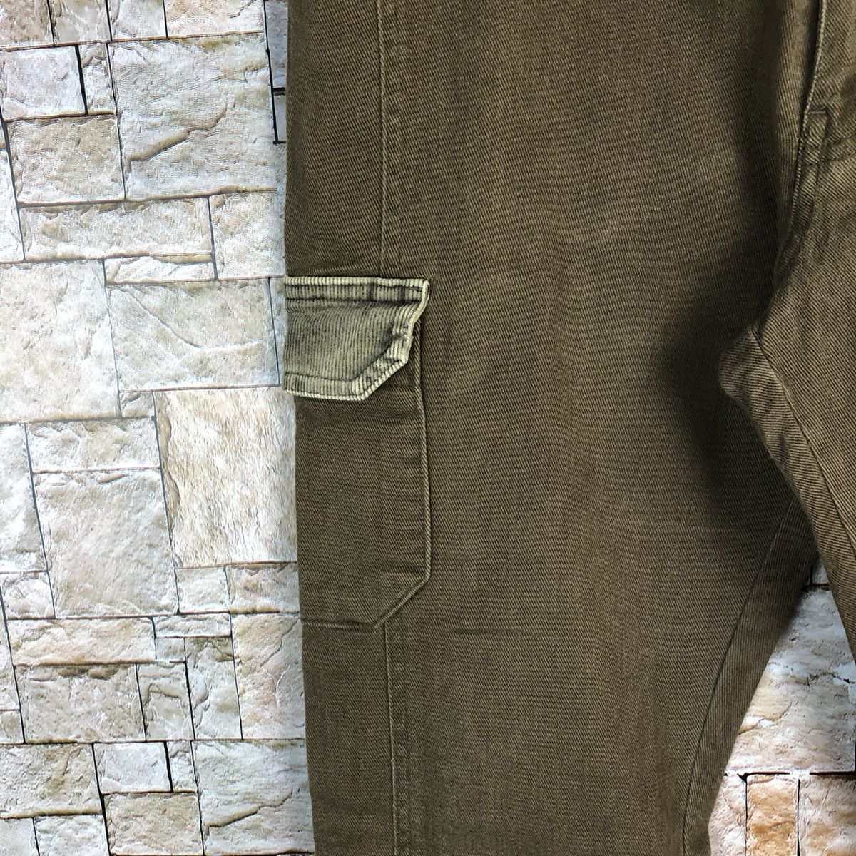 Japanese Brand Sarah Band Brown Cargo Multipocket Pants #A590 Size US 31 - 9 Thumbnail