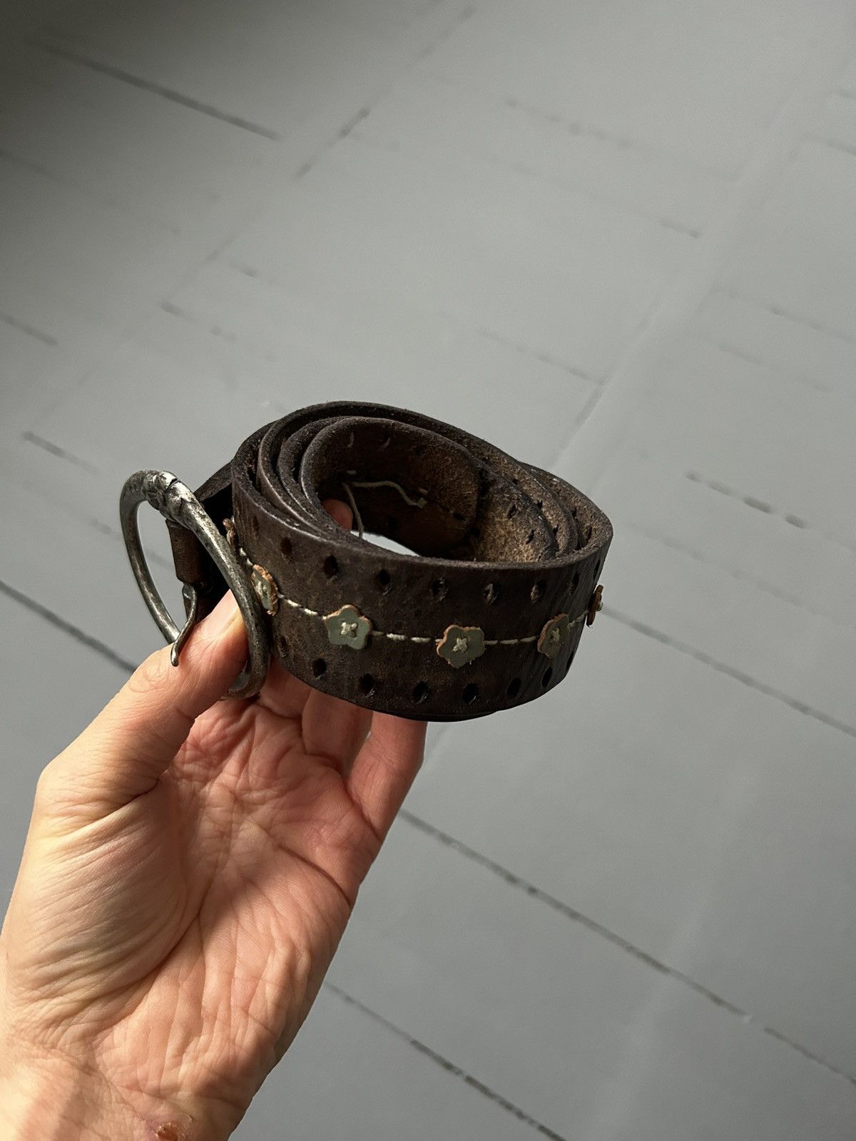 Japanese Brand Avantgarde leather belt Size ONE SIZE - 1 Thumbnail