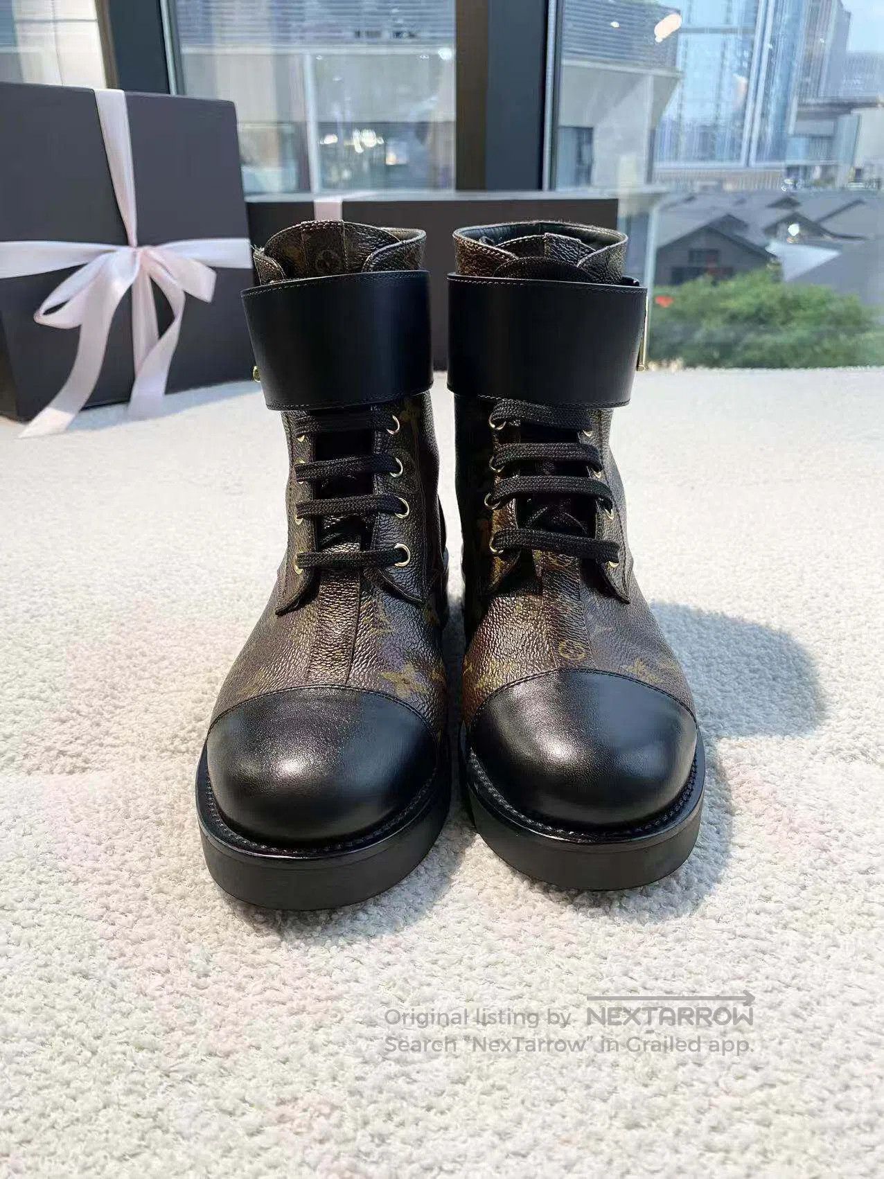 Louis Vuitton Louis Vuitton The old flower is full of half boots| Size US 6 / IT 36 - 2 Thumbnail
