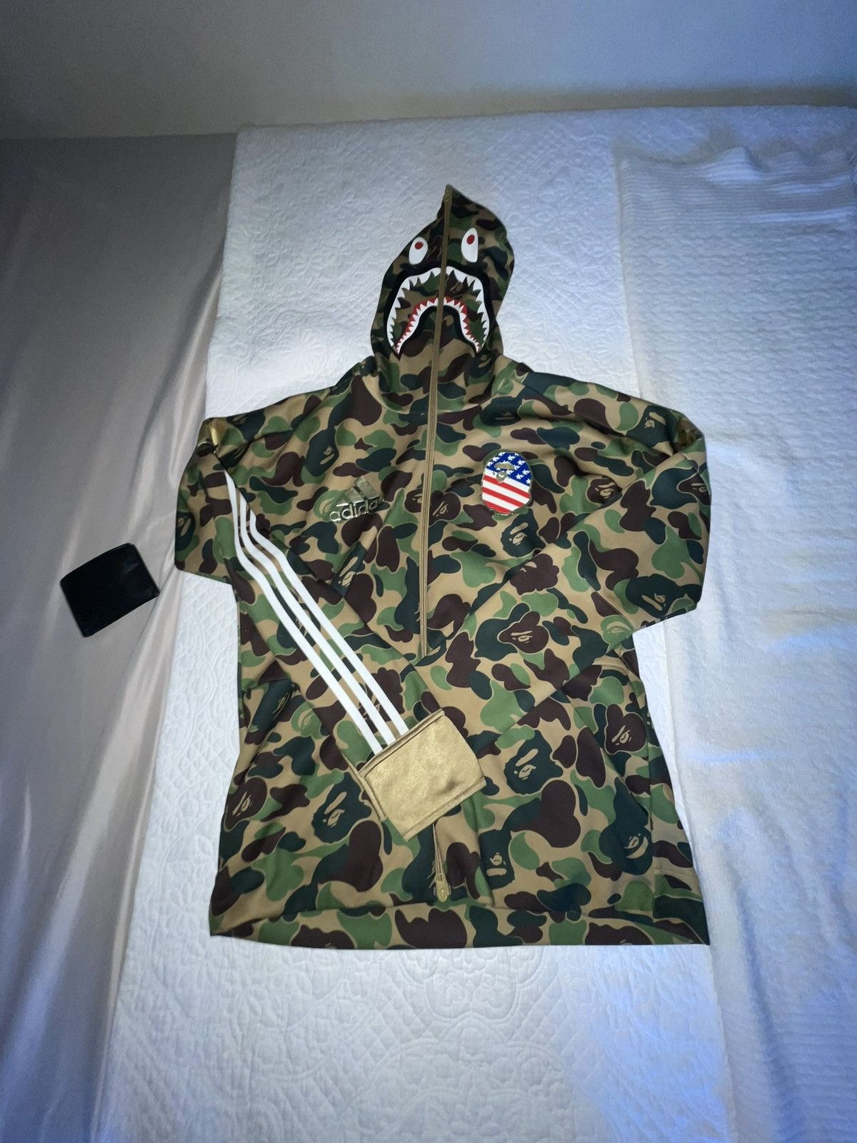 Adidas × Bape A Bathing Bape x Adidas Men's Full Zip Hoodie Size US L / EU 52-54 / 3 - 2 Thumbnail