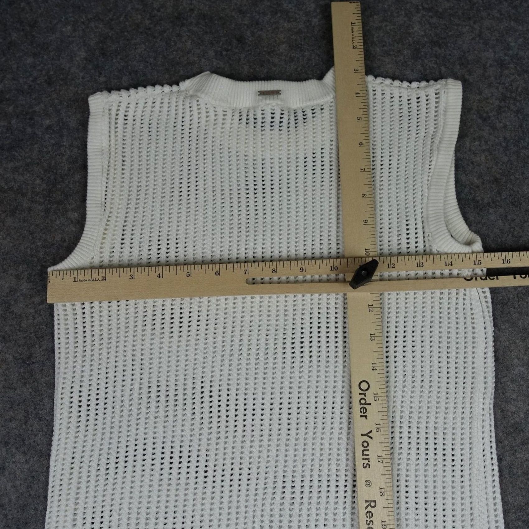 Tavik TAVI Dress Maxi Tank White Open Knit Sleeveless Midi Casual Summer Beach Womens S Small Size S / US 4 / IT 40 - 7 Thumbnail