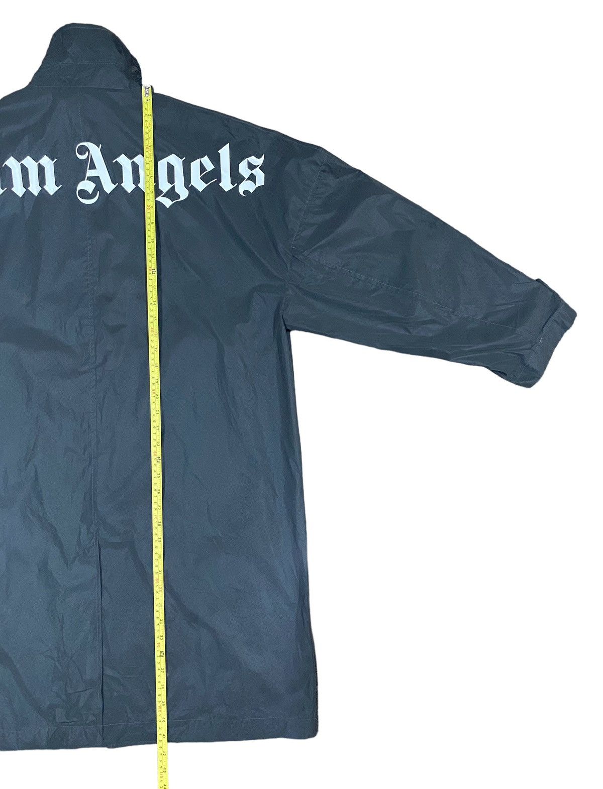 Palm Angels Rare Big Logo PALM ANGELS Long Jacket Button Shiny (M) Size US M / EU 48-50 / 2 - 25 Thumbnail