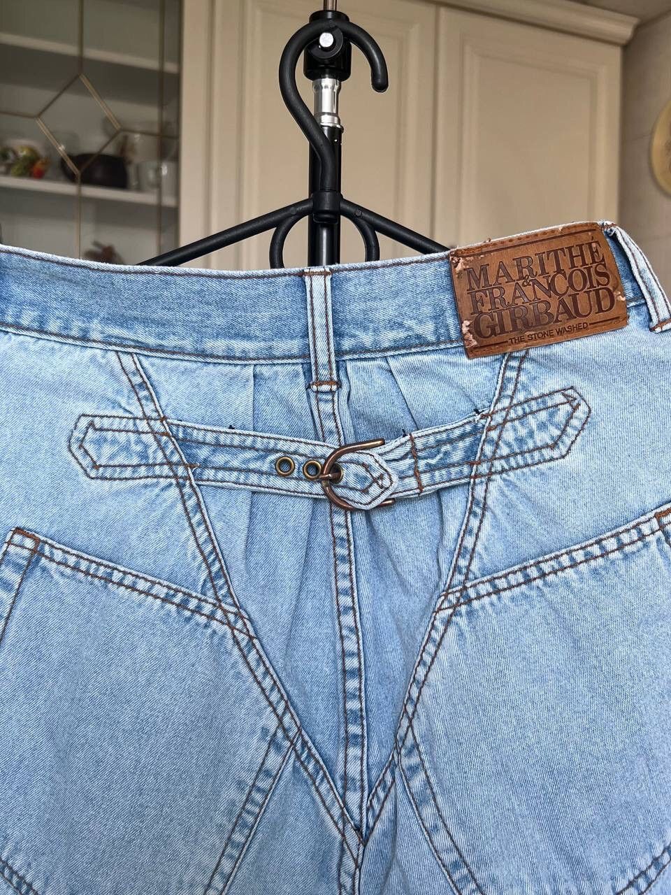 Marithe + Francois Girbaud × Vintage Vintage Y2K Marithe Francois Girbaud MFG Baggy Jeans Short Size 34" / US 12 / IT 48 - 2 Thumbnail