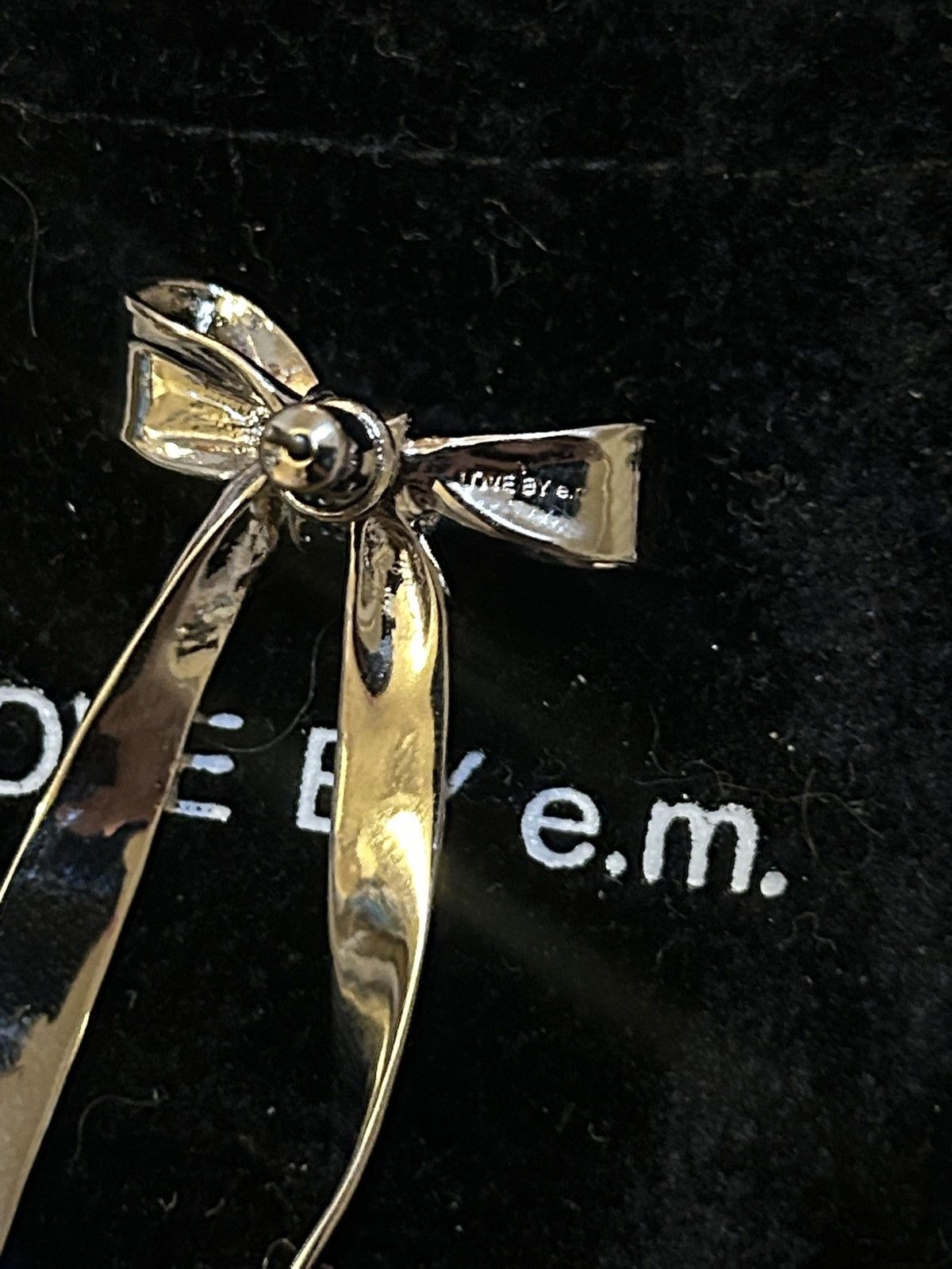 Other LOVE BY e.m. Ribbon Motif Earrings Size ONE SIZE - 2 Thumbnail