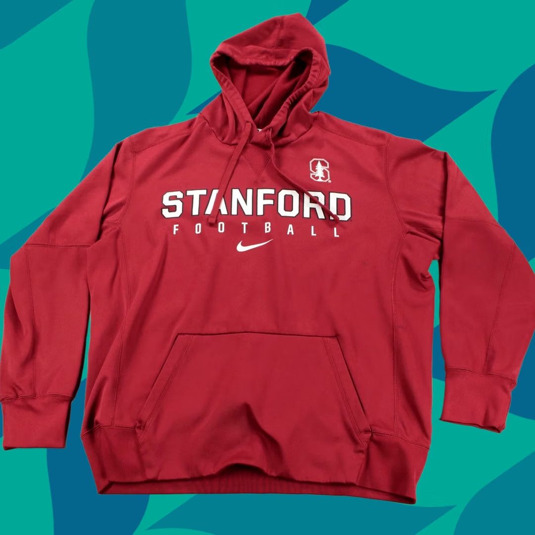 Nike User: Original Title: NIKE therma fit Stanford Football hoodie sweatshirt LARGE check vtg 00s y2k Size US L / EU 52-54 / 3 - 1 Thumbnail