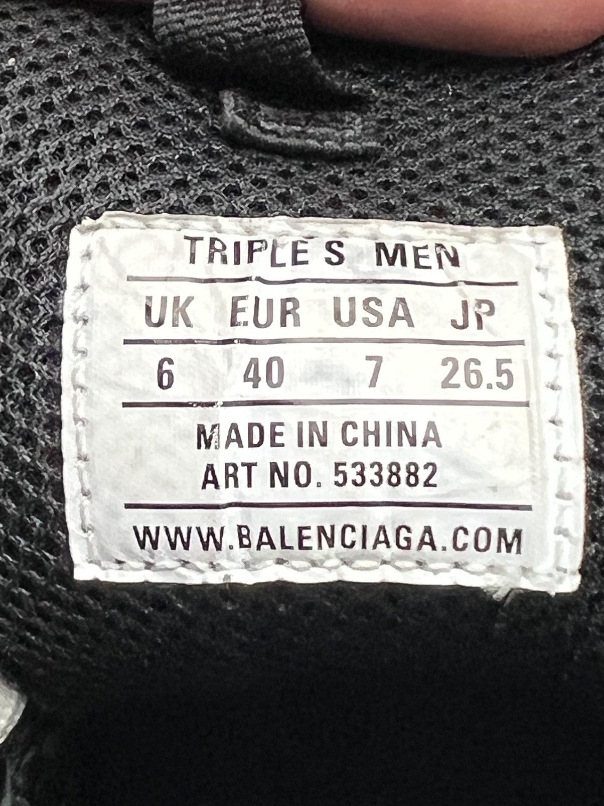 Balenciaga Balenciaga Triple S Size US 7 / EU 40 - 10 Thumbnail
