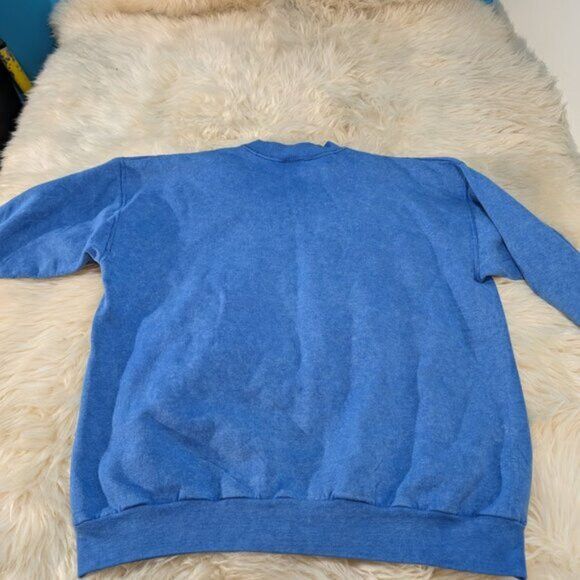 Hanes × Vintage Vintage Sedona Blue Graphic Crewneck Sweater Size Large Size US L / EU 52-54 / 3 - 7 Thumbnail