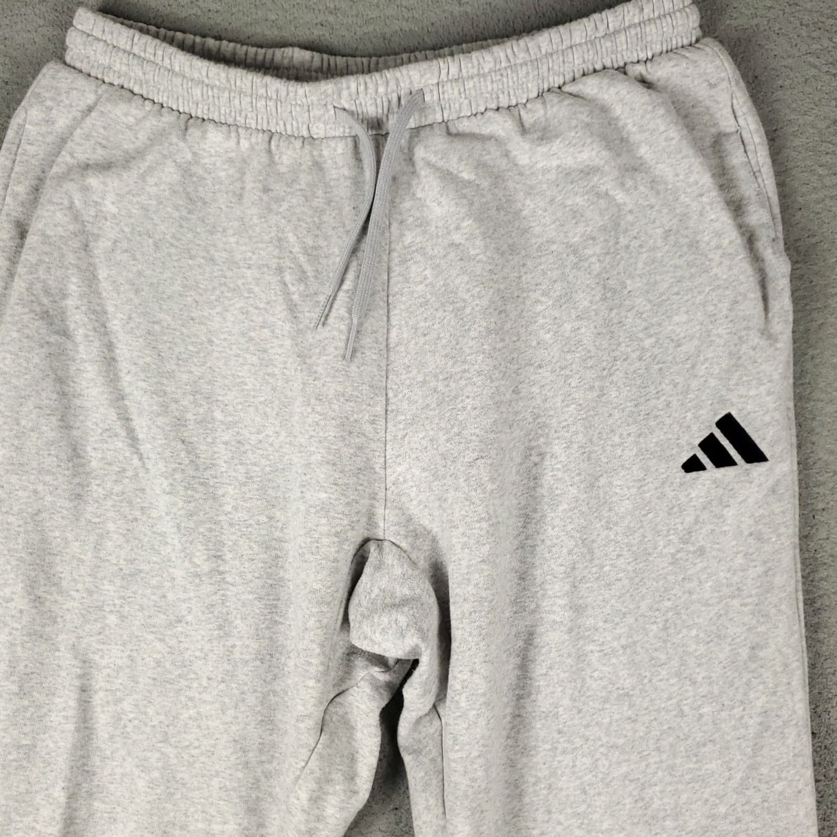 Adidas Adidas Mens Pants XL Light Gray Joggers Sweatpants Track Size US 36 / EU 52 - 2 Thumbnail