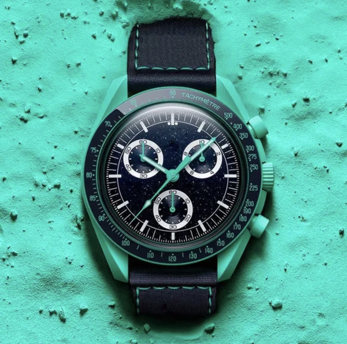 Other Men Bioceramic Planet Moon Chronograph Quartz Watch Nylon Size ONE SIZE - 5 Thumbnail