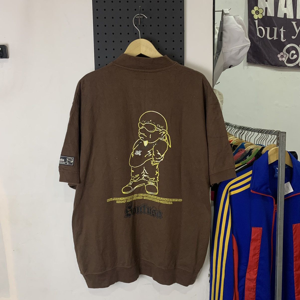 Japanese Brand Vintage Y2K SOUL usa LA short sweat button brown Size US XXL / EU 58 / 5 - 1 Thumbnail