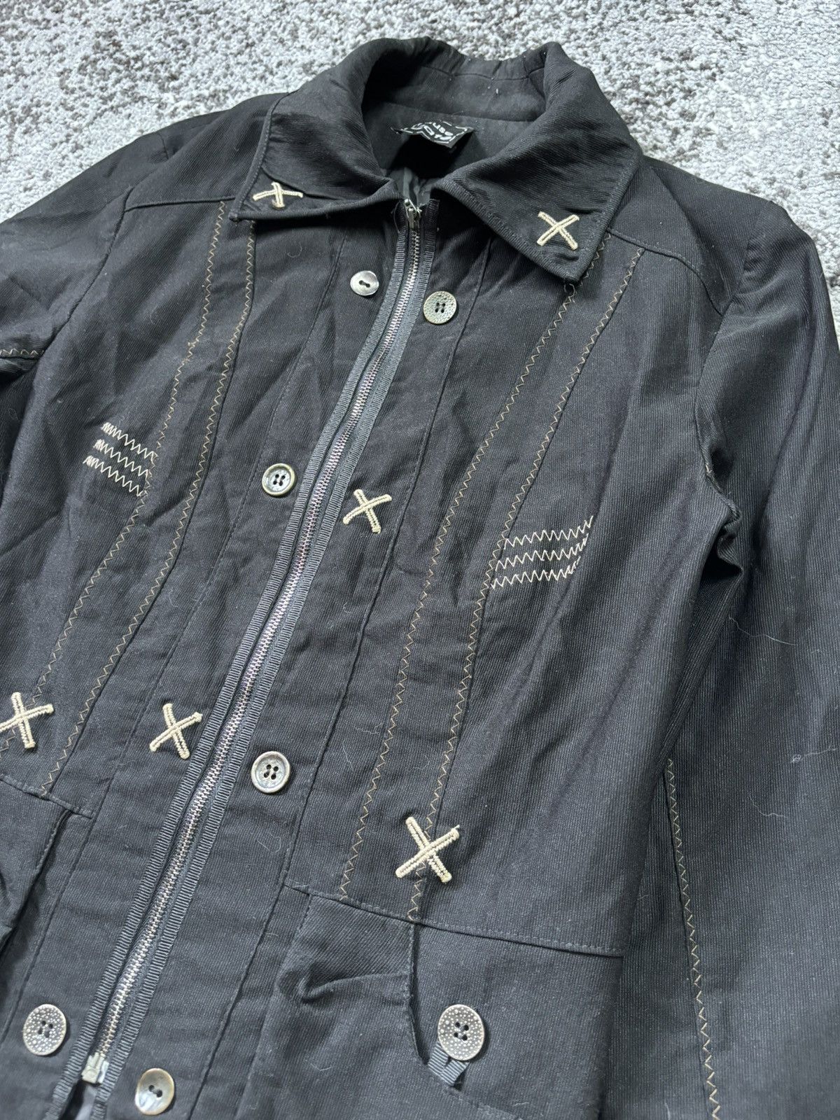 Japanese Brand × Vintage Vintage 80s Pause cafe Japanese brand zip up jacket Size S / US 4 / IT 40 - 2 Thumbnail