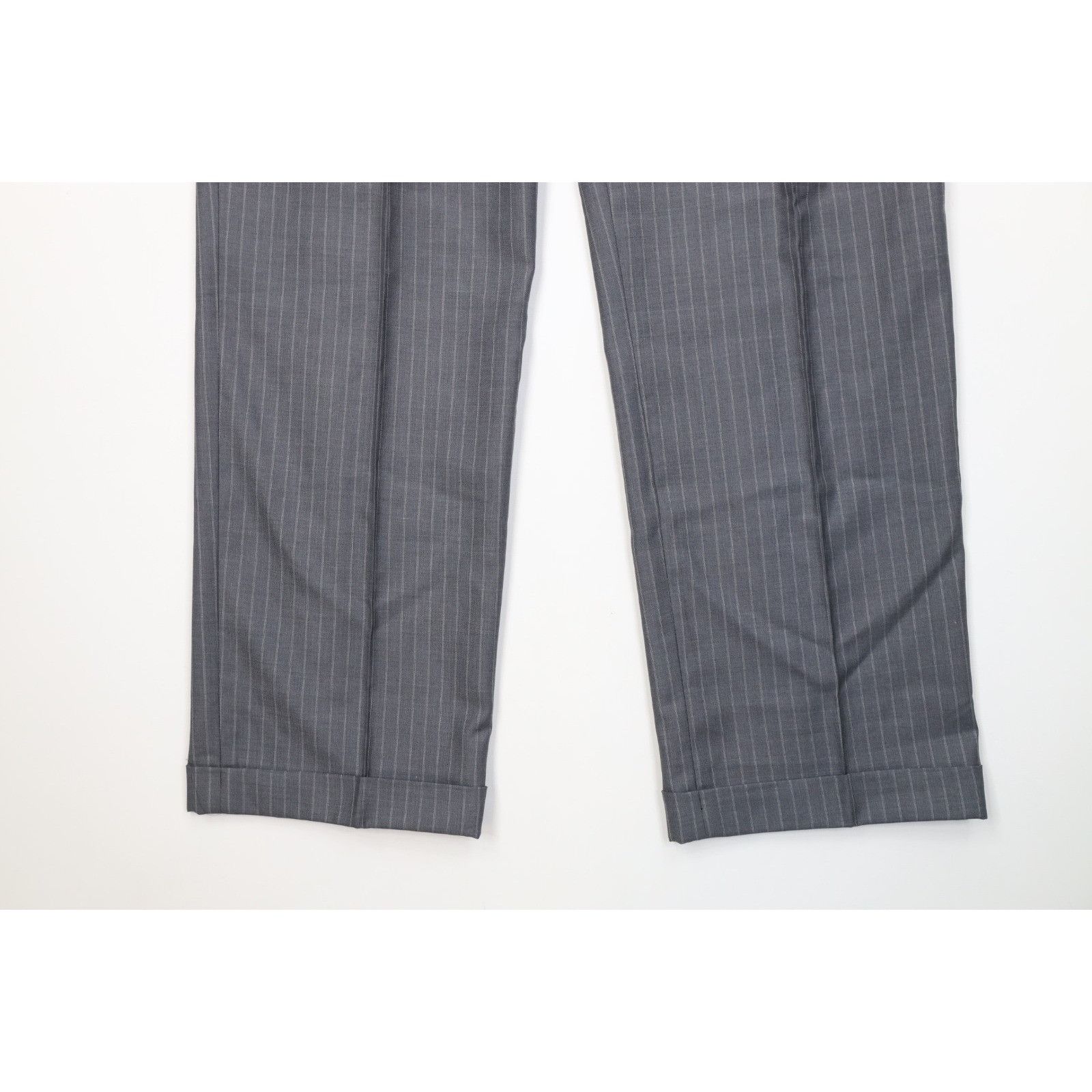 Jos. A. Bank Jos A Bank Signature 2 Piece Wool Silk Striped Suit Size 40R - 13 Thumbnail