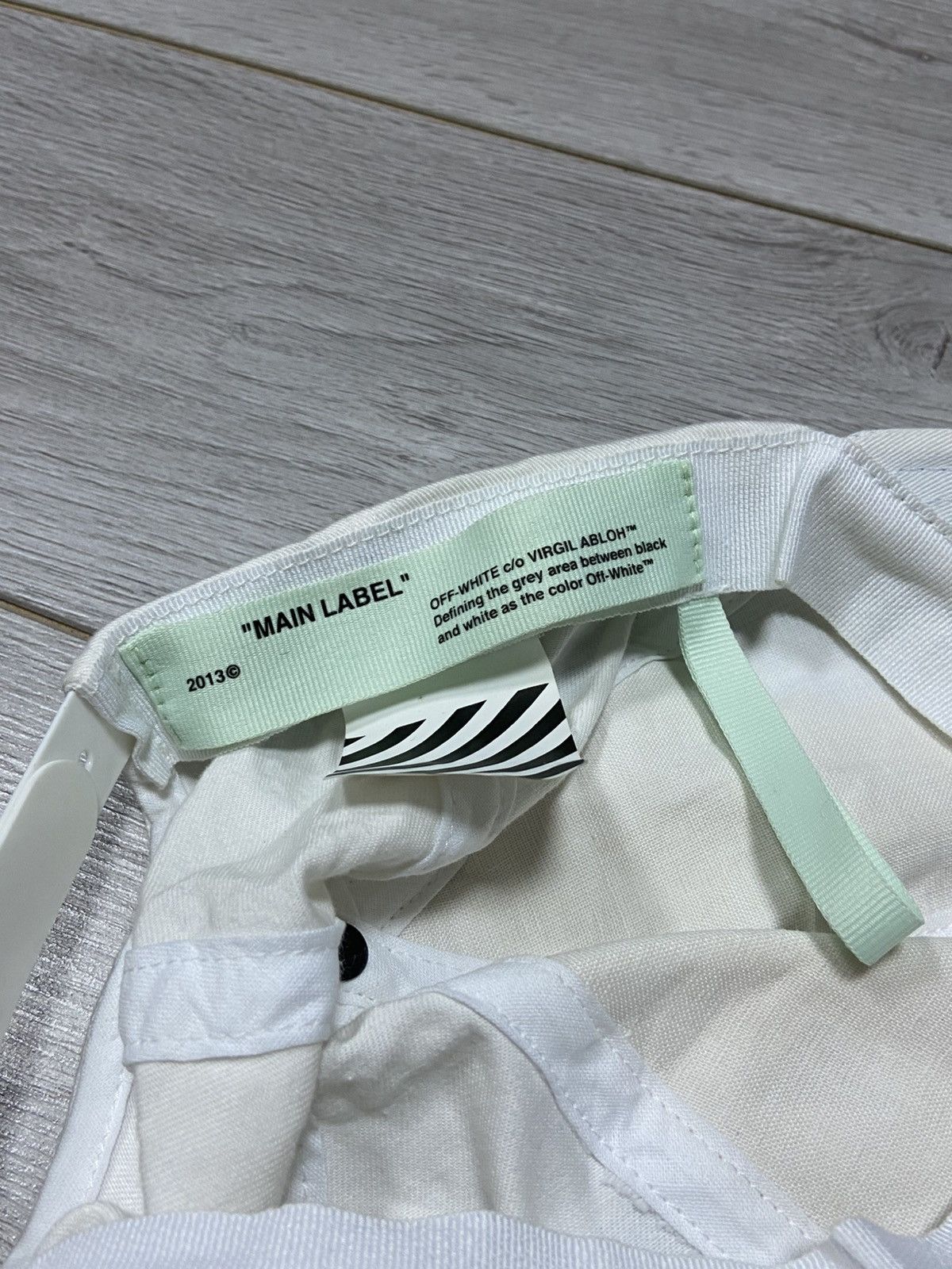 Off-White Off White Cap Diag Print Baseball Cap Virgil Abloh Size ONE SIZE - 7 Thumbnail