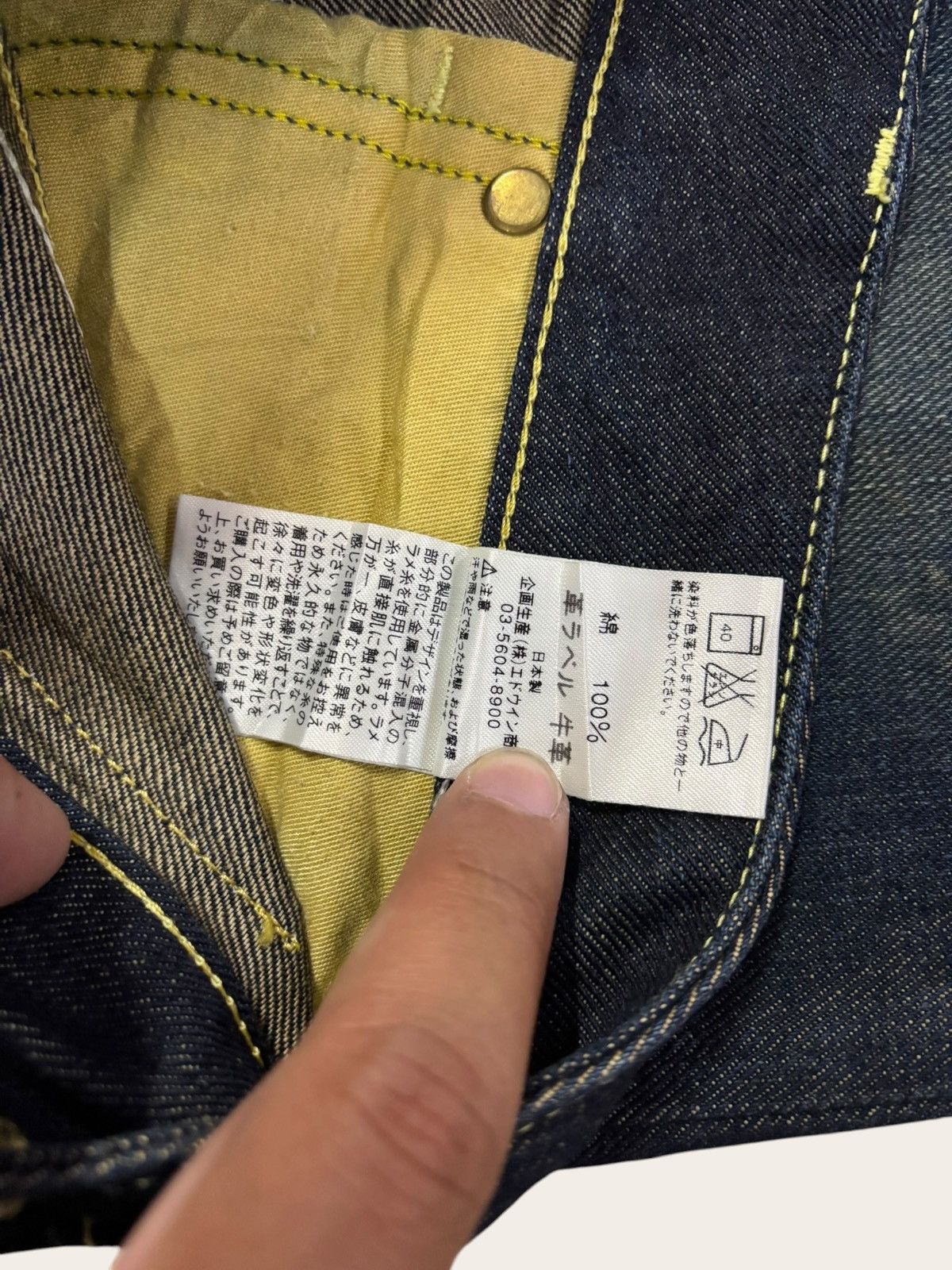 Tornado Mart Rare Lee Sanforized Gold Tag Faded Flared Jeans Size US 33 - 12 Thumbnail