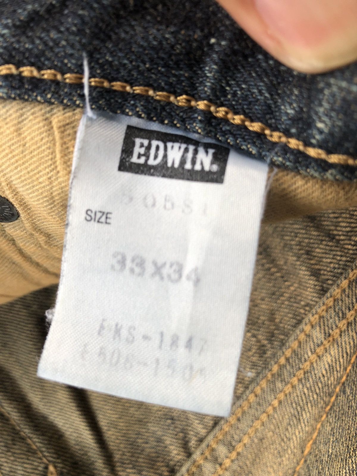 If Six Was Nine Japanese Edwin 505s Flared Jeans Mudwash Distressed Denim Size US 32 / EU 48 - 20 Thumbnail