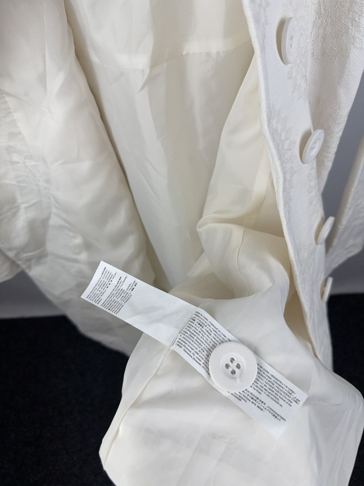 Designer × Desigual Desigual White Mandala Embroidered Boho Coat Size 44 (L) Size L / US 10 / IT 46 - 7 Thumbnail