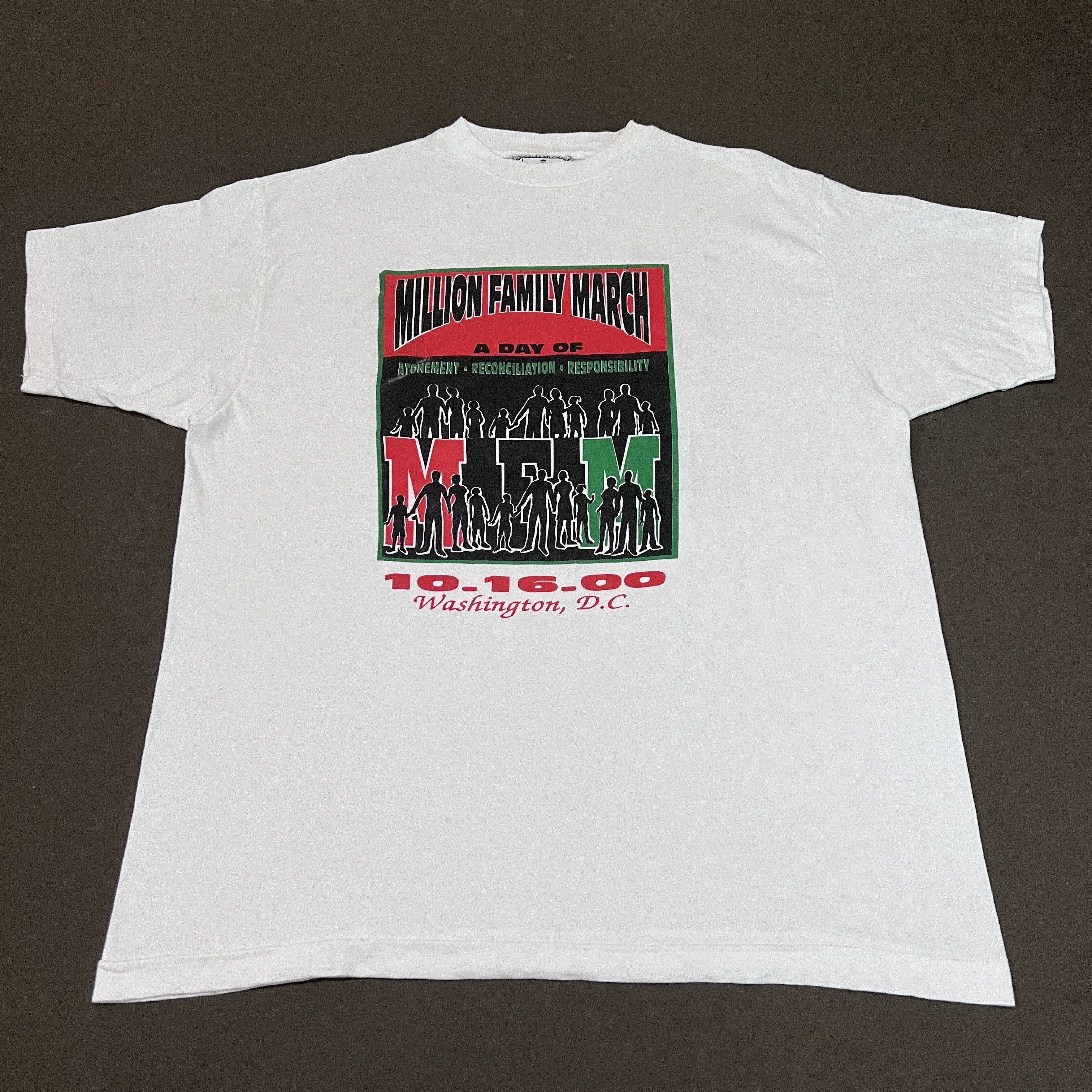Rap Tees × Vintage Vintage Million Family March Promo Tee XL Single stitch Size US XL / EU 56 / 4 - 2 Thumbnail