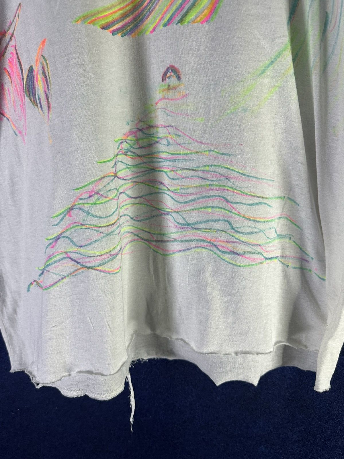 Vintage Unbranded Vintage Distressed Summer Art Scribbles Tshirt Size US L / EU 52-54 / 3 - 6 Thumbnail