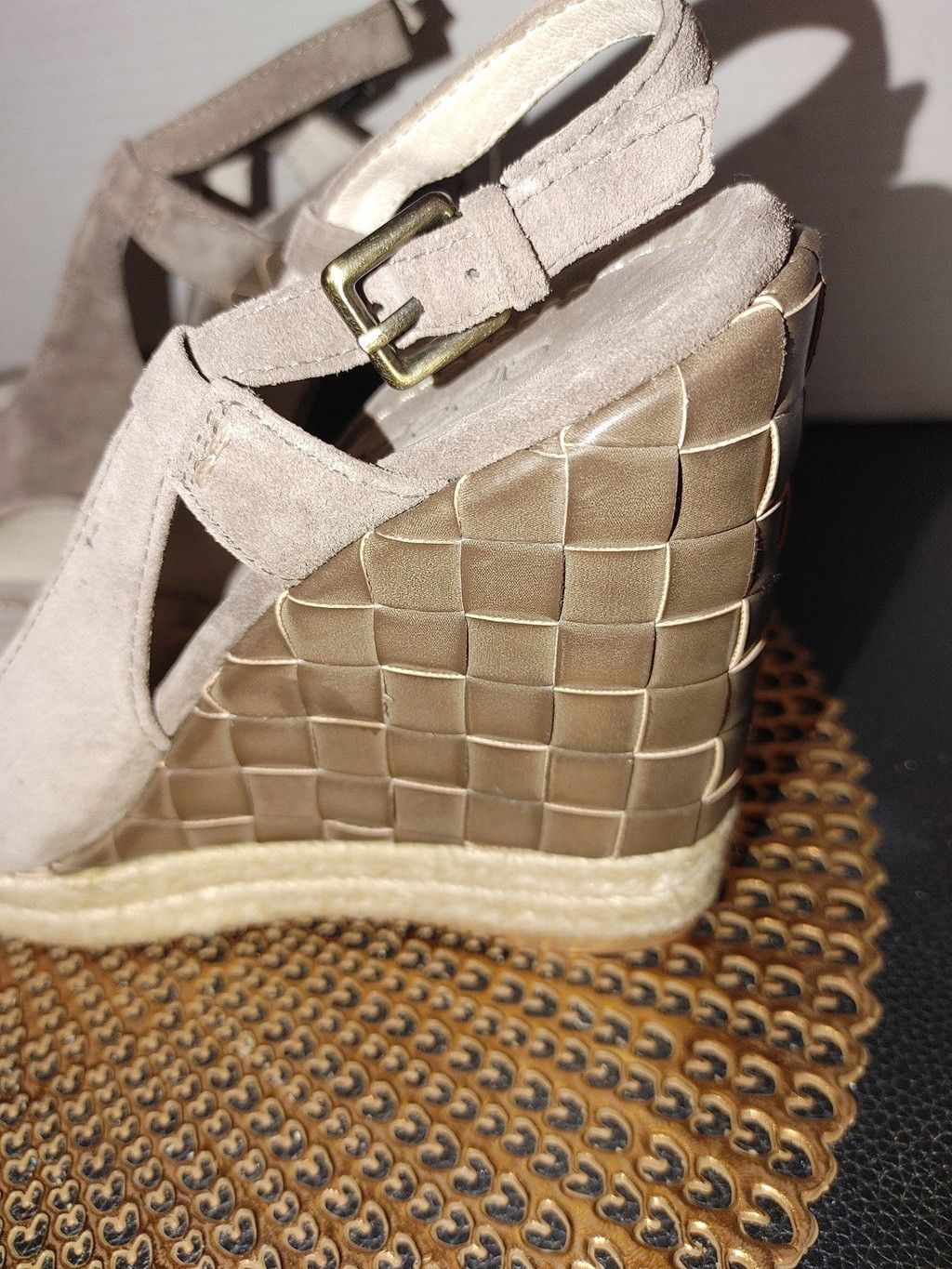 American Apparel Apepazza Carmela Suede Wedges Size 9 Size US 9 / IT 39 - 2 Thumbnail