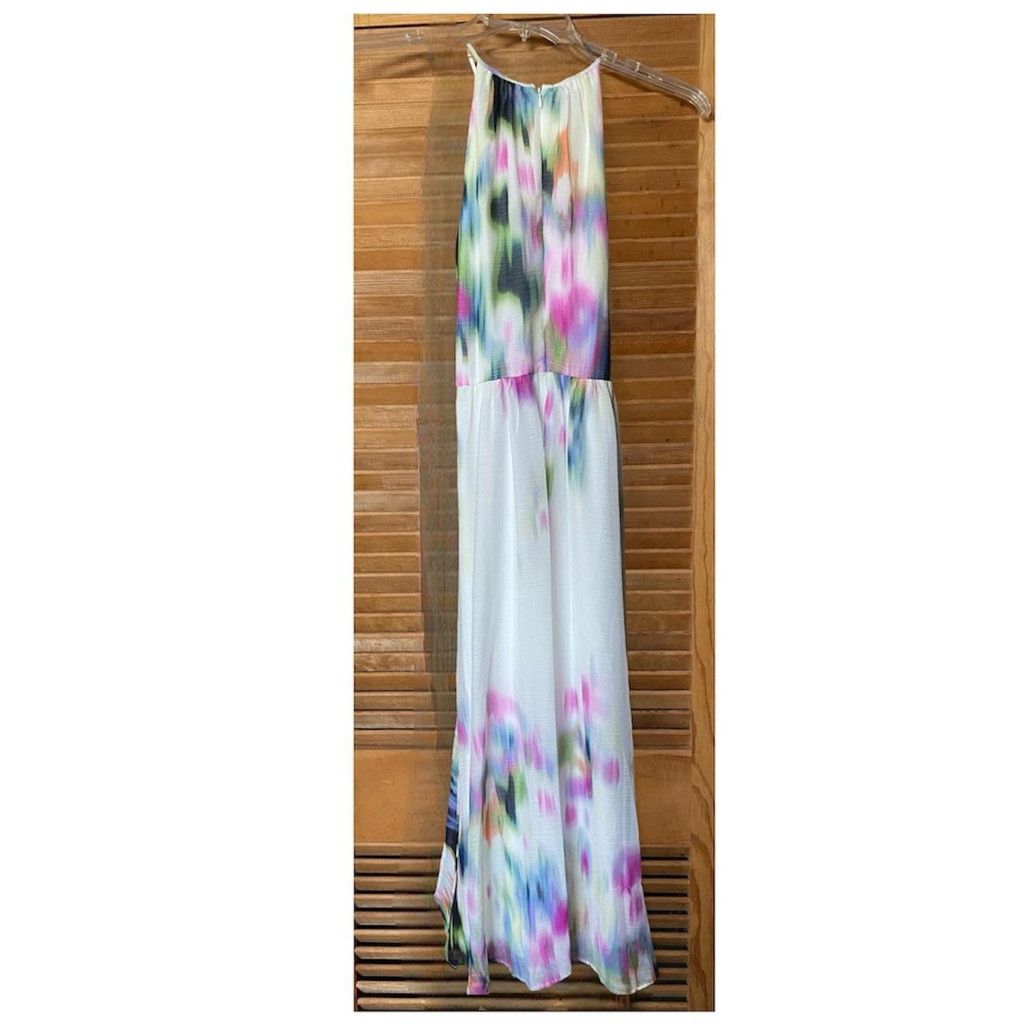 DKNY DKNY Women's Printed Halter Tie-Waist Midi Dress Size 6 Size M / US 6-8 / IT 42-44 - 4 Thumbnail