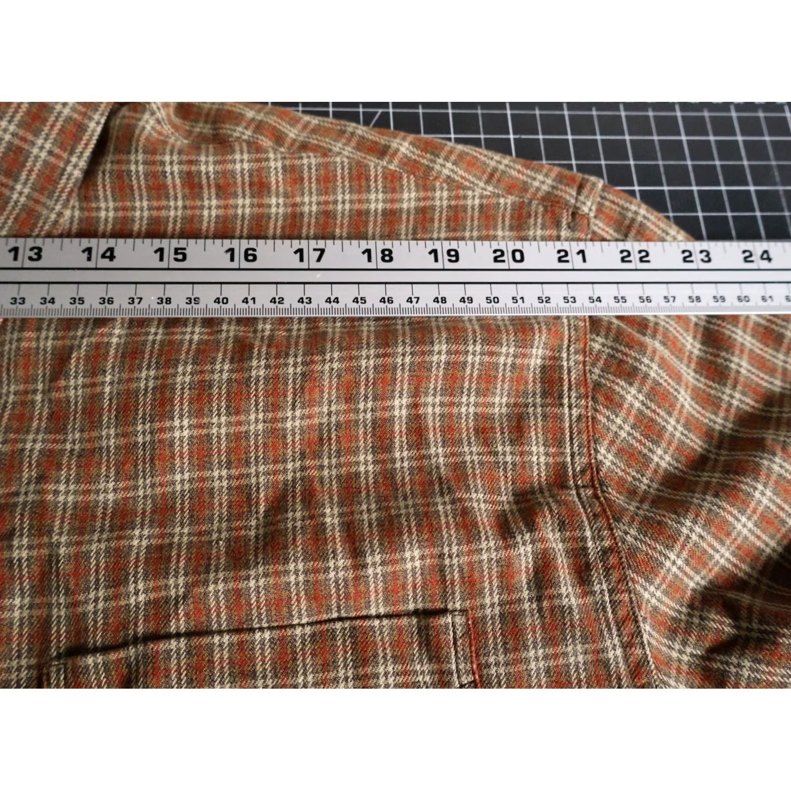 Vintage VINTAGE Structure Flannel Shirt Men's Large Brown Plaid Lightweight Relaxed Fit 90s Size US L / EU 52-54 / 3 - 7 Thumbnail