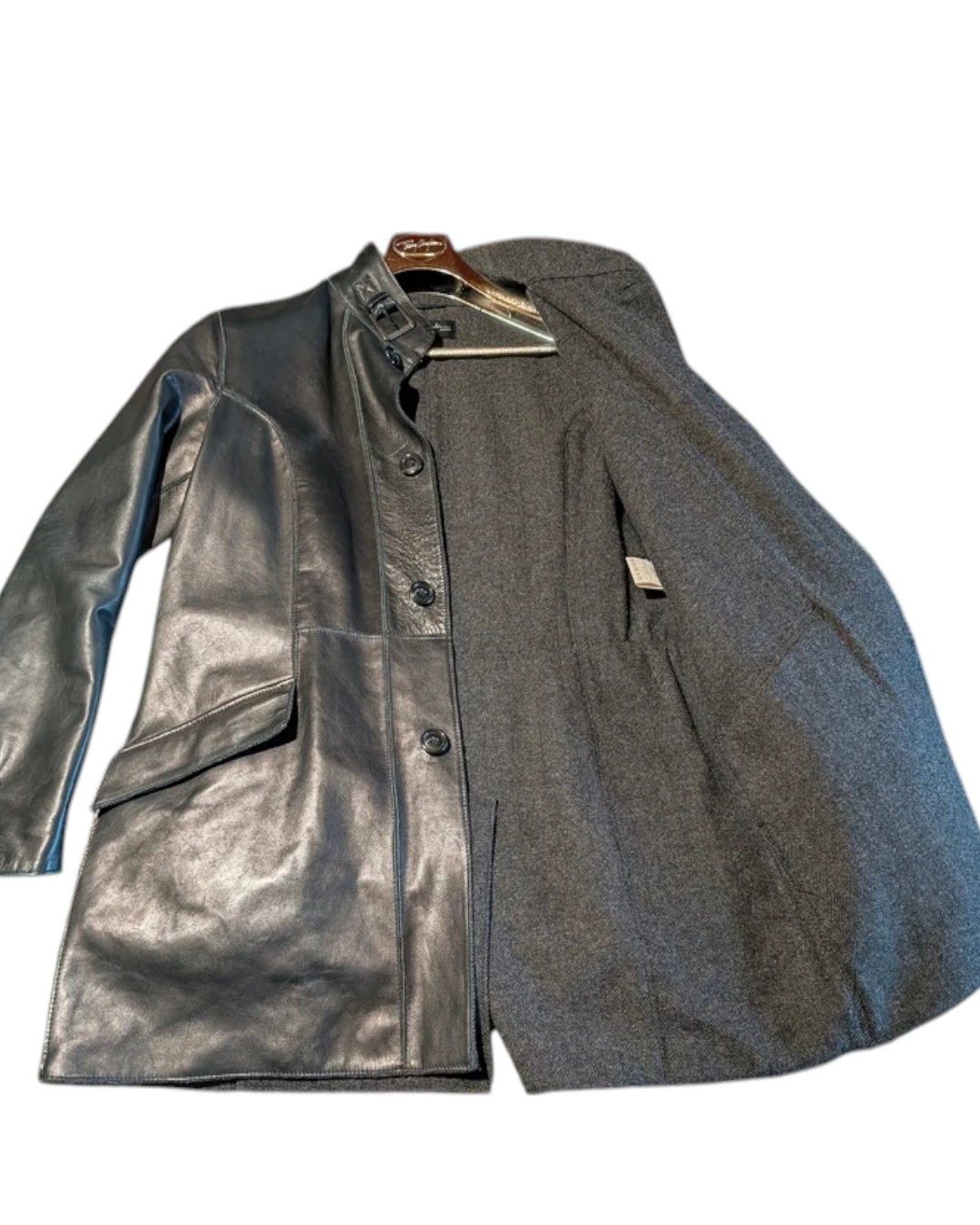 Thierry Mugler VINTAGE LEATHER COAT Size US M / EU 48-50 / 2 - 3 Thumbnail