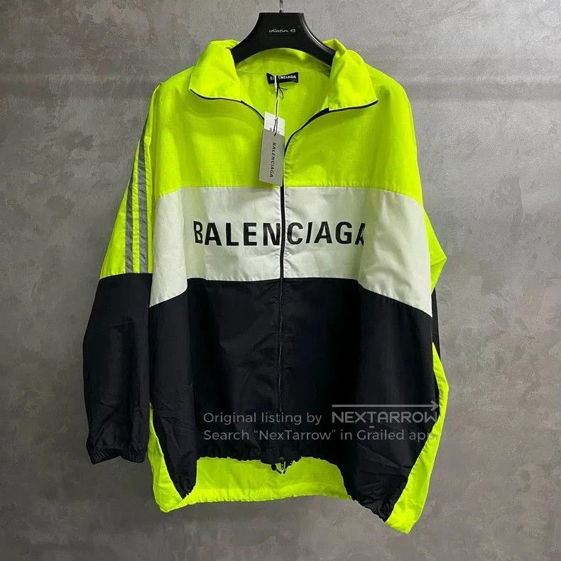 Balenciaga Balenciaga Colorblock Logo Print Jacket. Size US XS / EU 42 / 0 - 1 Thumbnail