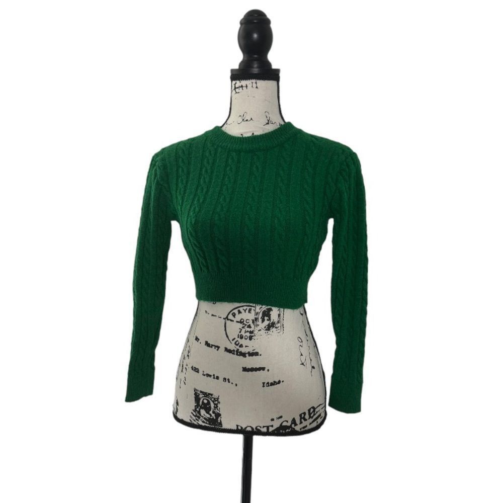 Shein SHEIN SZ S Essnce Cable Knit Crop Sweater Size S / US 4 / IT 40 - 4 Thumbnail