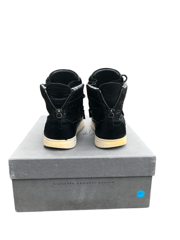 Giuseppe Zanotti Giuseppe Zanotti Black Croc-Embossed High-Tops, c.2013 Size US 8 / EU 41 - 4 Thumbnail