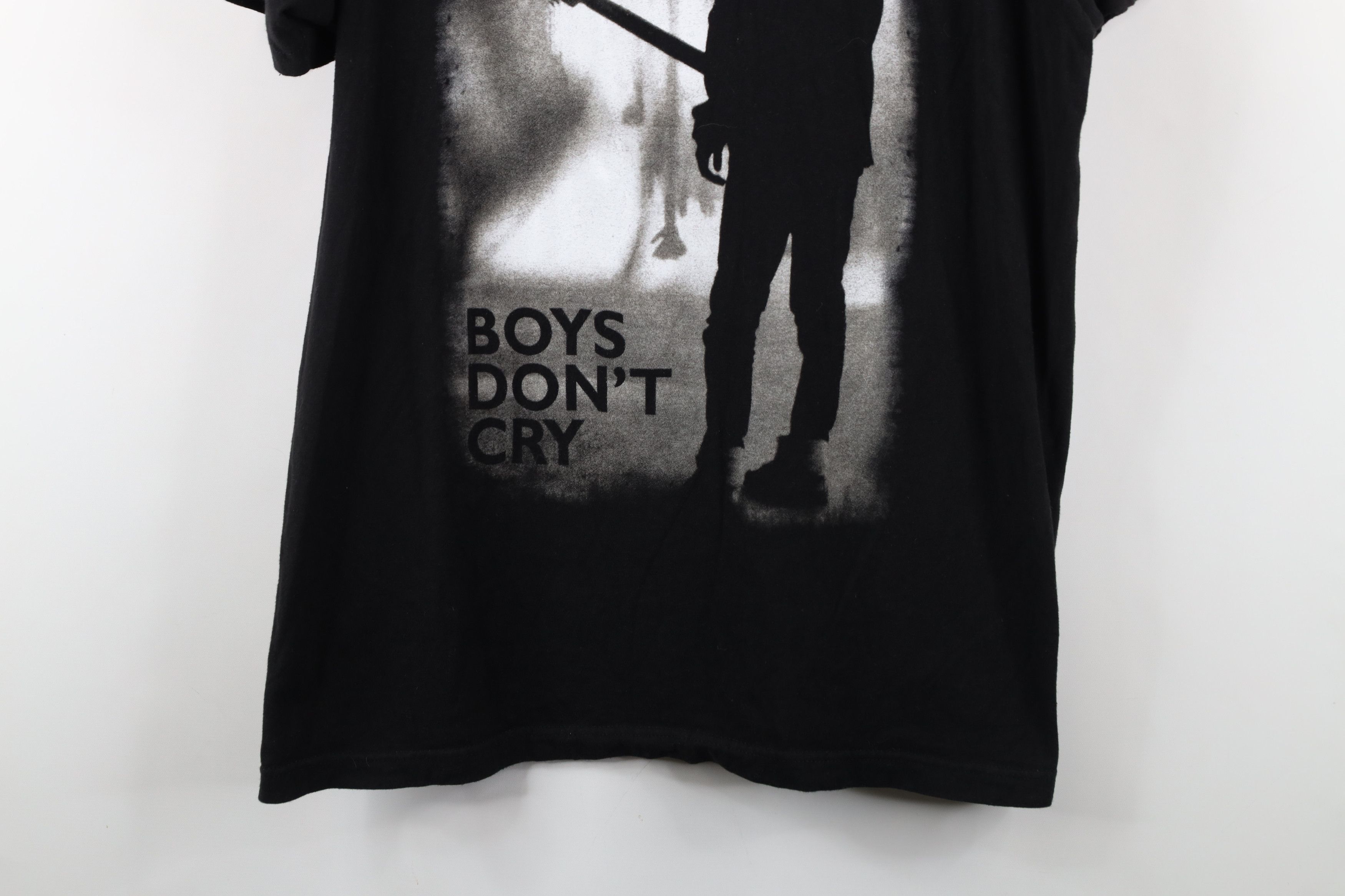 Vintage Retro Y2K Boys Don't Cry Tour The Cure Band T-Shirt Black Size US L / EU 52-54 / 3 - 3 Thumbnail