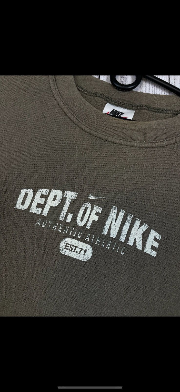 Nike Vintage nike sweatshirt big logo USA rare size L Size US XL / EU 56 / 4 - 3 Thumbnail