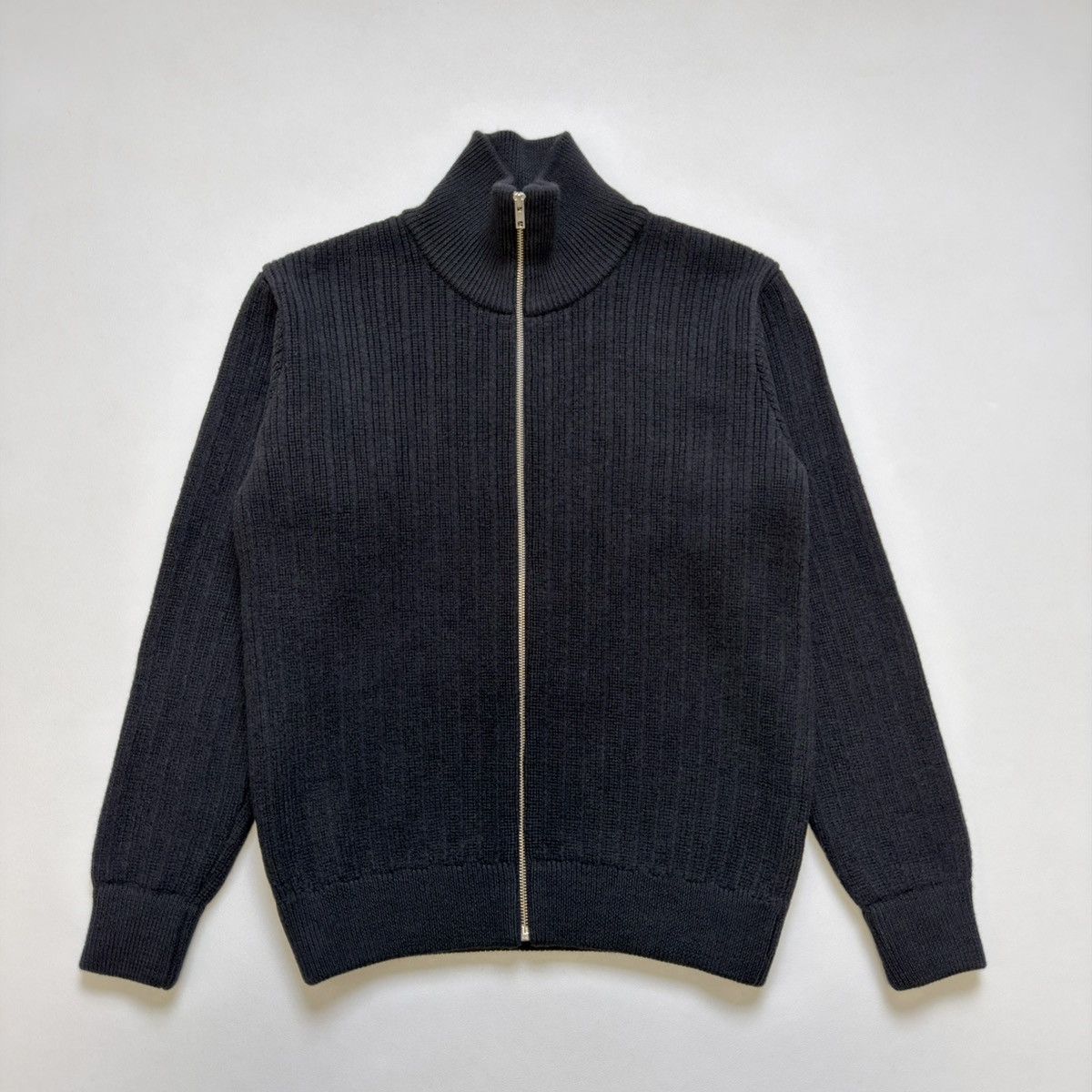 Our Legacy Brushed Ribbed Knit Wool Zip Drivers Sweater Size US M / EU 48-50 / 2 - 3 Thumbnail