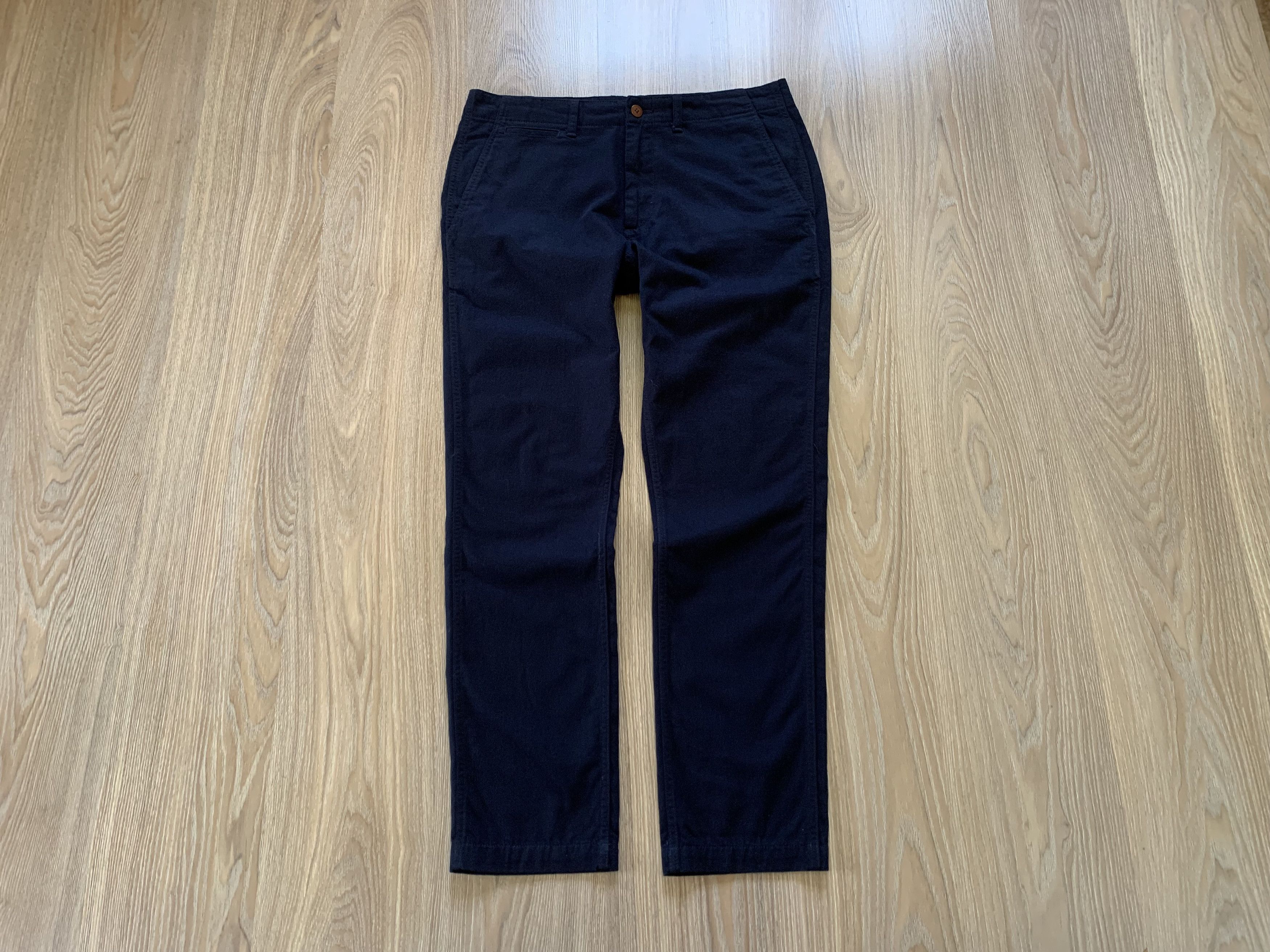Superdry Superdry Navy Blue Cotton Chino Pants Size US 34 / EU 50 - 1 Thumbnail