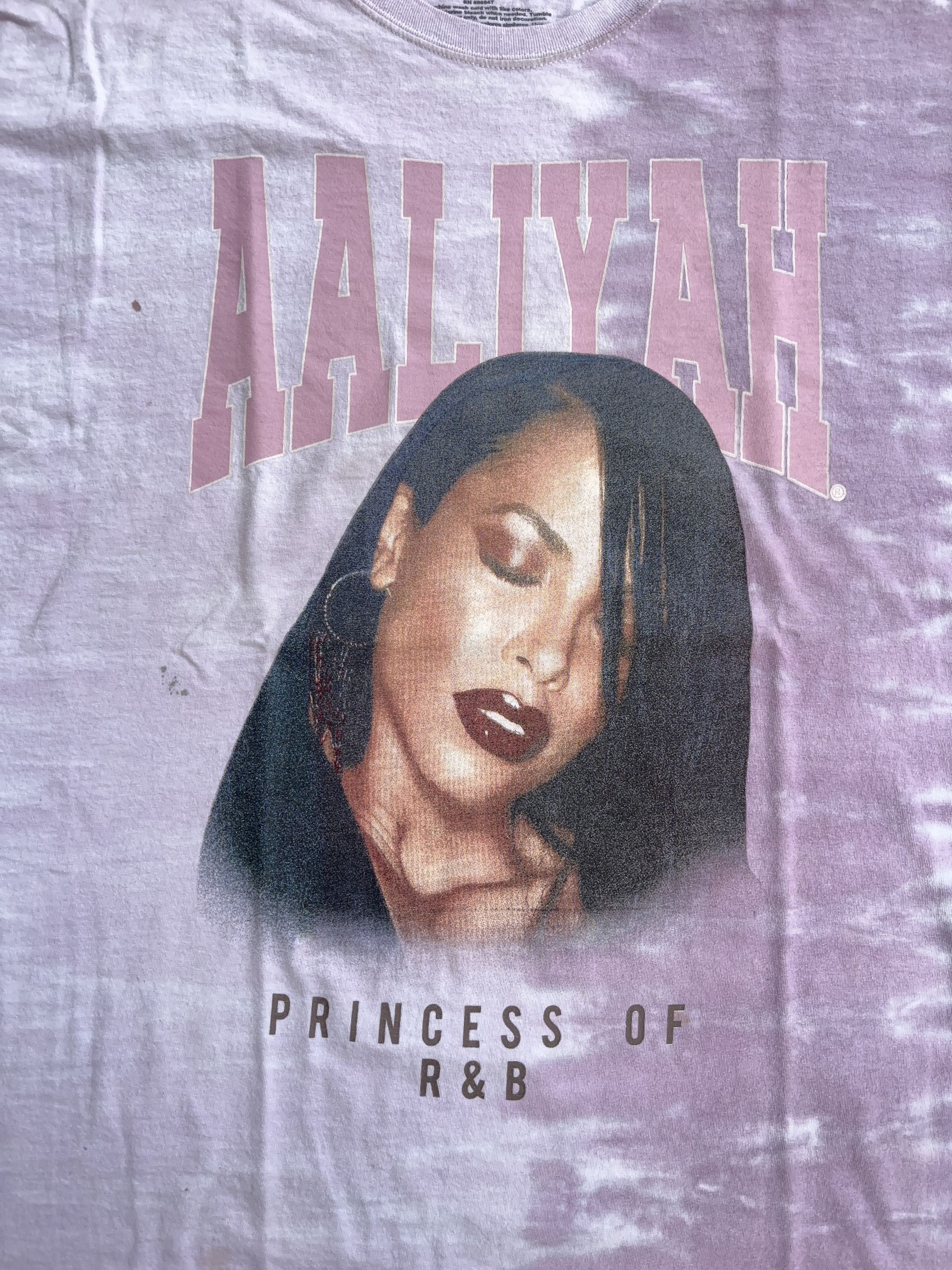Other Aaliyah Princess Of R&B Purple Vintage Tie Dye T-Shirt Size US L / EU 52-54 / 3 - 4 Thumbnail