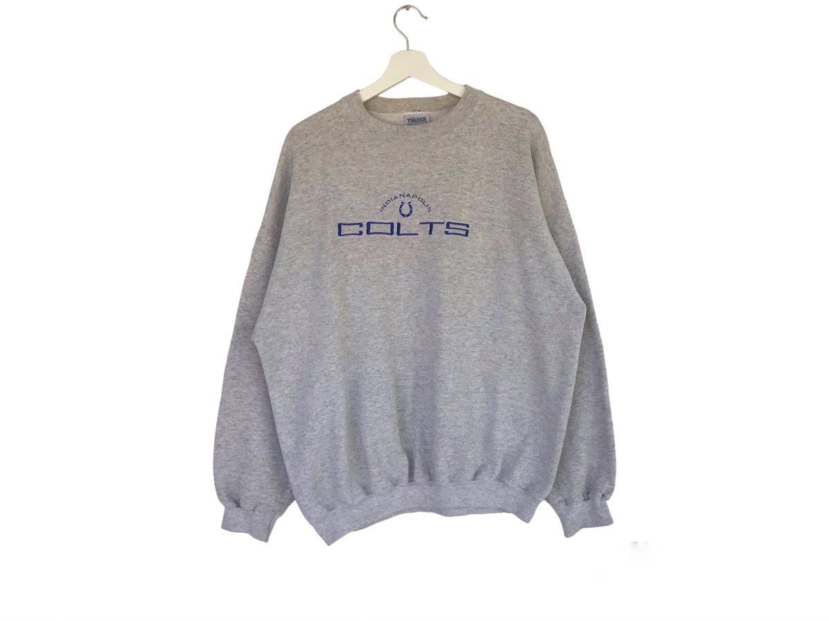 NFL × Vintage Vintage 90’s Indianapolis COLTS spellout logo sweatshirt Size US XL / EU 56 / 4 - 1 Thumbnail