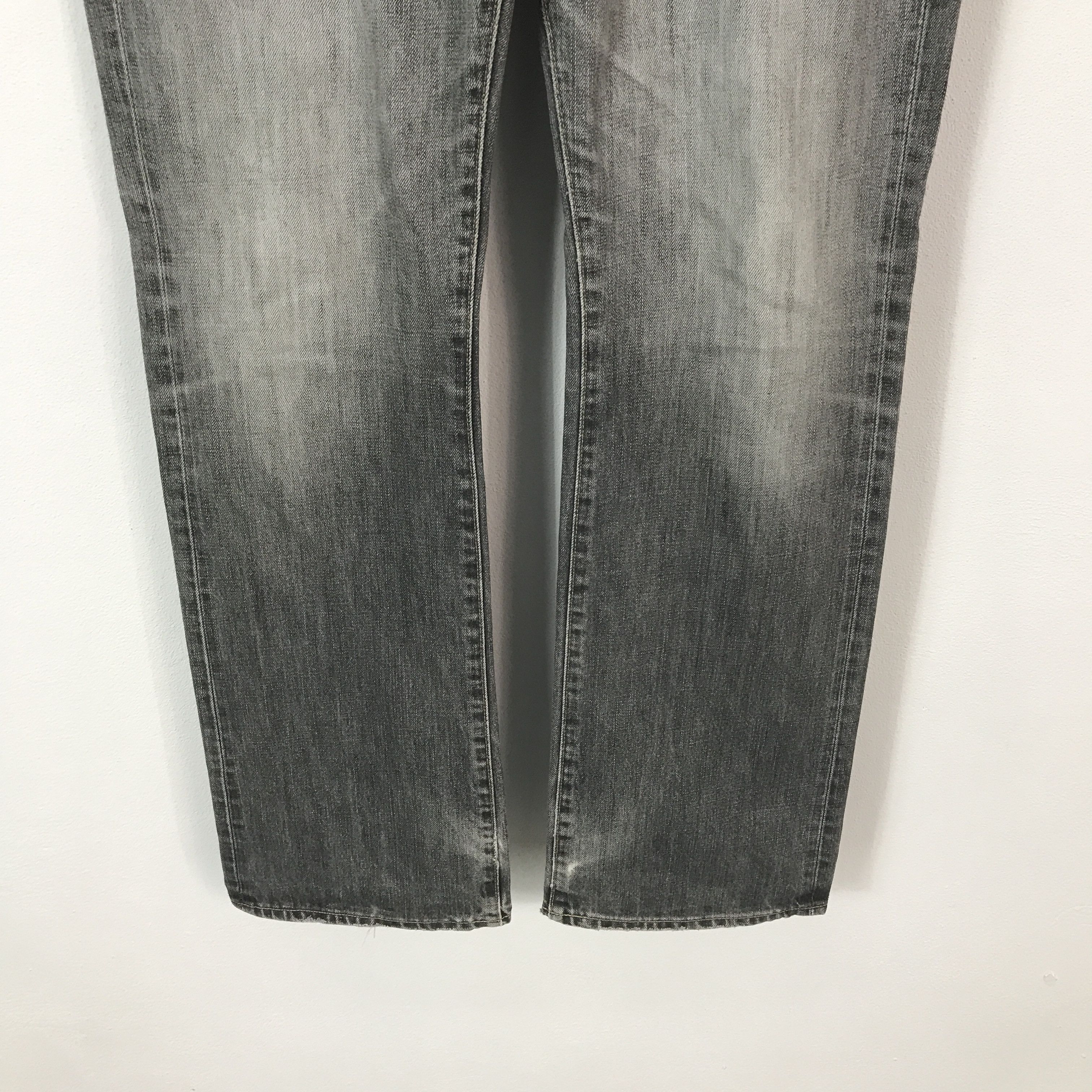 Japanese Brand Flared uniqlo japan Bootcut Denim black pants K54B18 Size US 35 - 3 Thumbnail