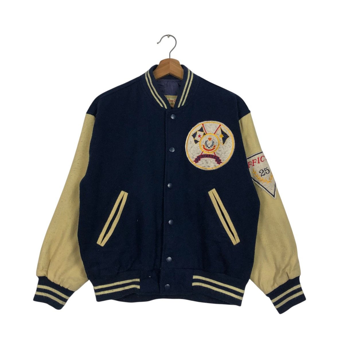 Vintage 🔥VINTAGE WOOL VARSITY JACKET WONDERSTORY ISSEY MIYAKE Size US M / EU 48-50 / 2 - 3 Thumbnail