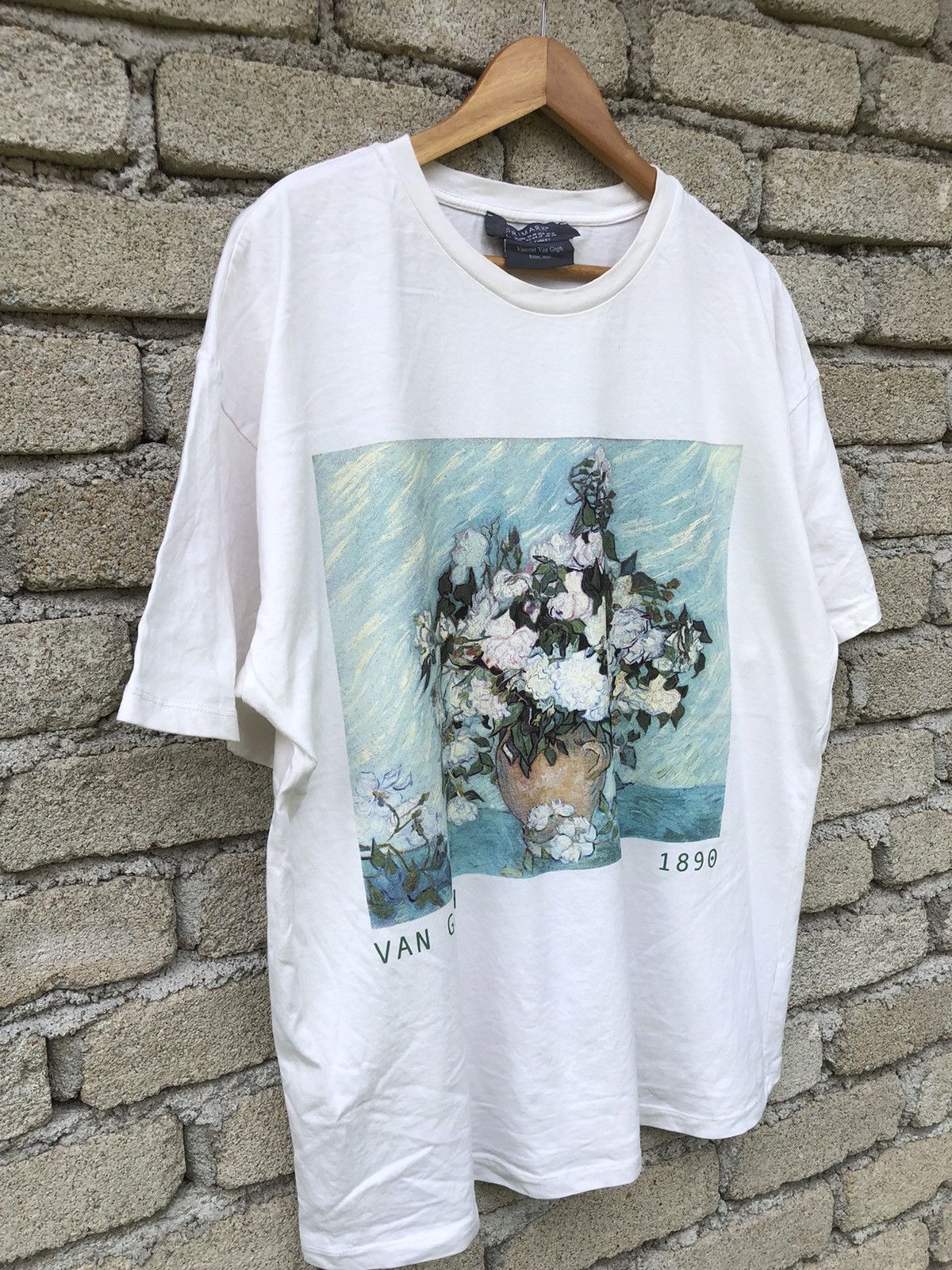 Vintage Vintage Primark X Vincent Van Gogh Roses 1980 Art Tshirt Size US XL / EU 56 / 4 - 5 Thumbnail