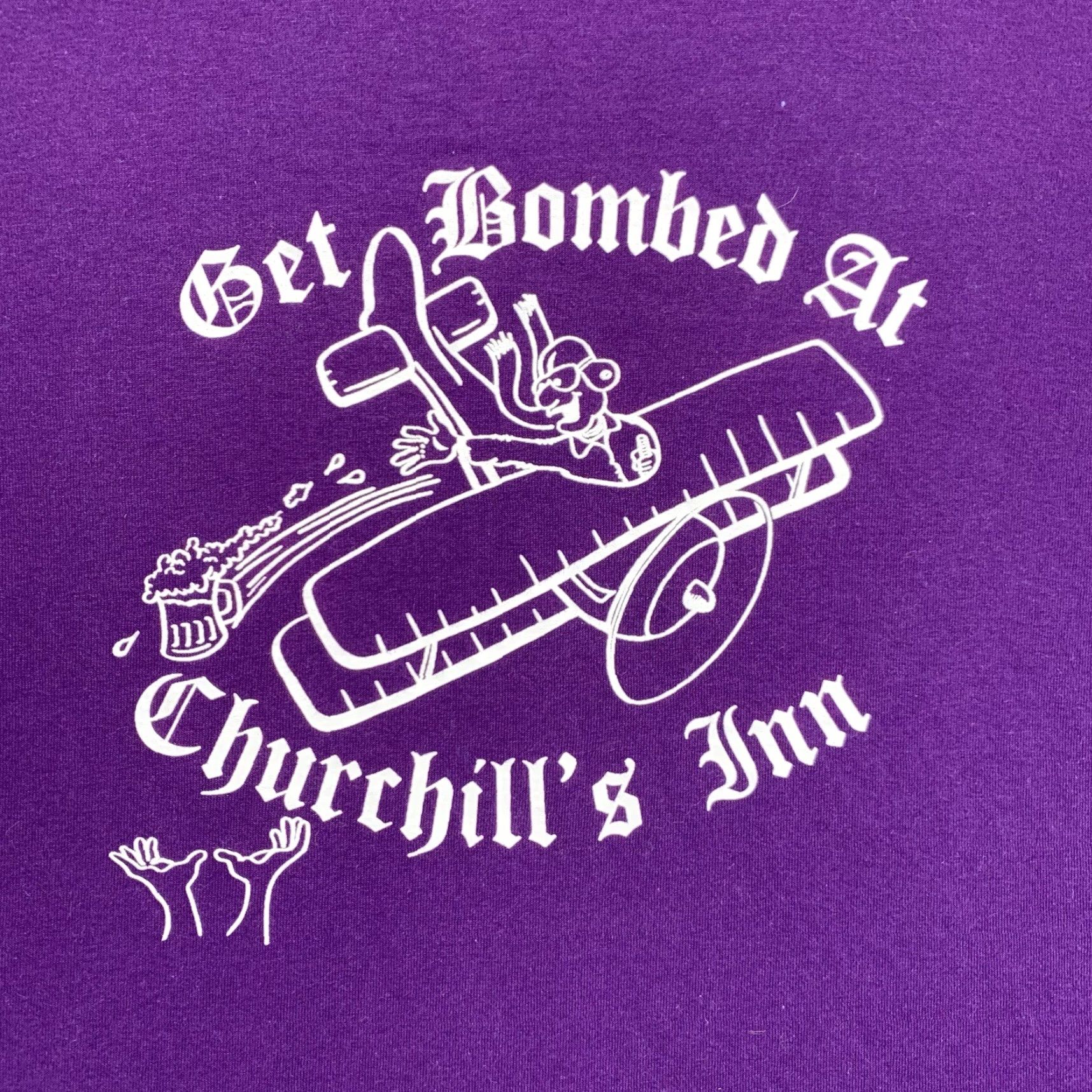 Vintage VINTAGE Single Stitch T Shirt Mens Large BOXY Churchill’s Inn Sarasota Florida Size US L / EU 52-54 / 3 - 2 Thumbnail