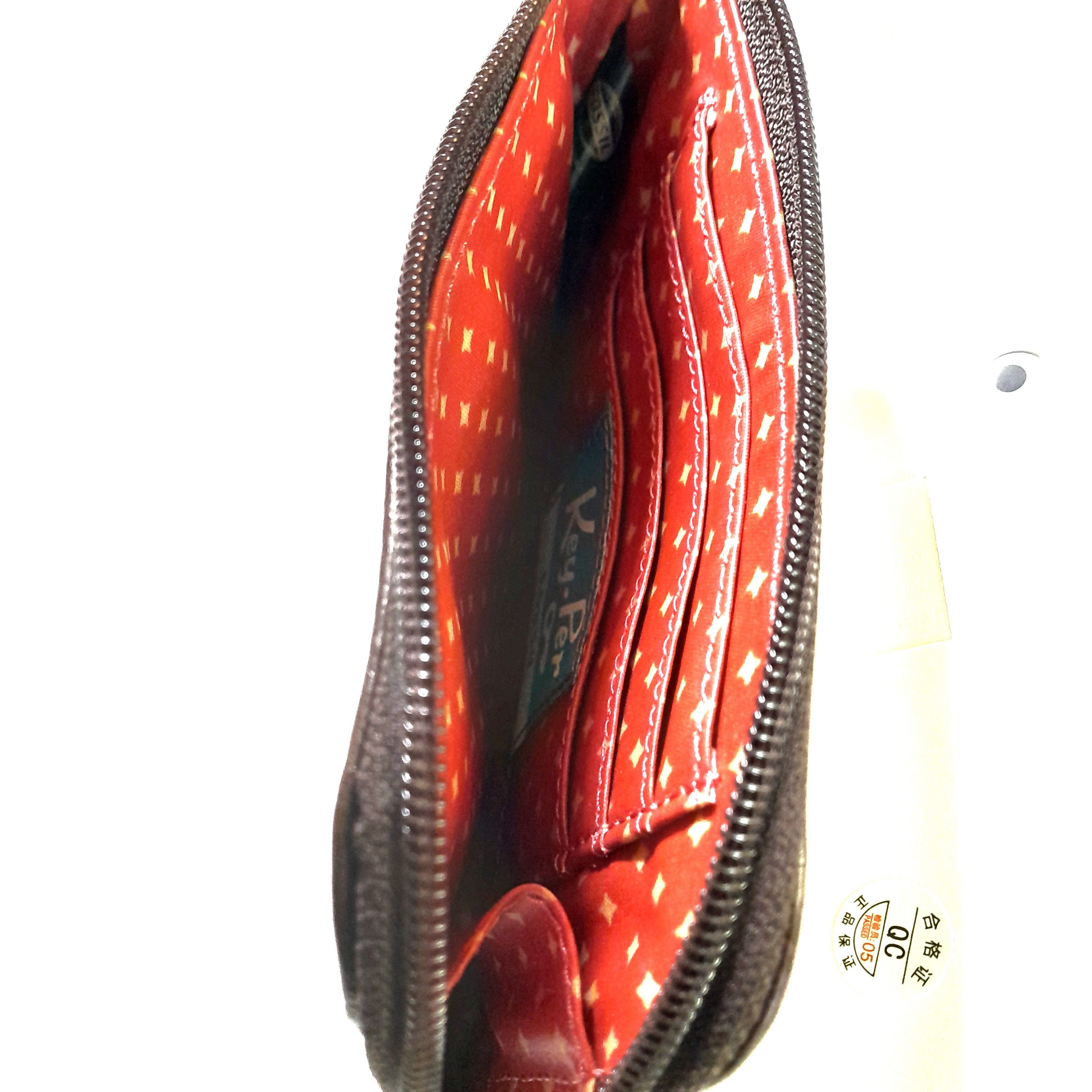 Other Fossil Key Per Coated leather trim zip around wallet clutch Size ONE SIZE - 3 Thumbnail