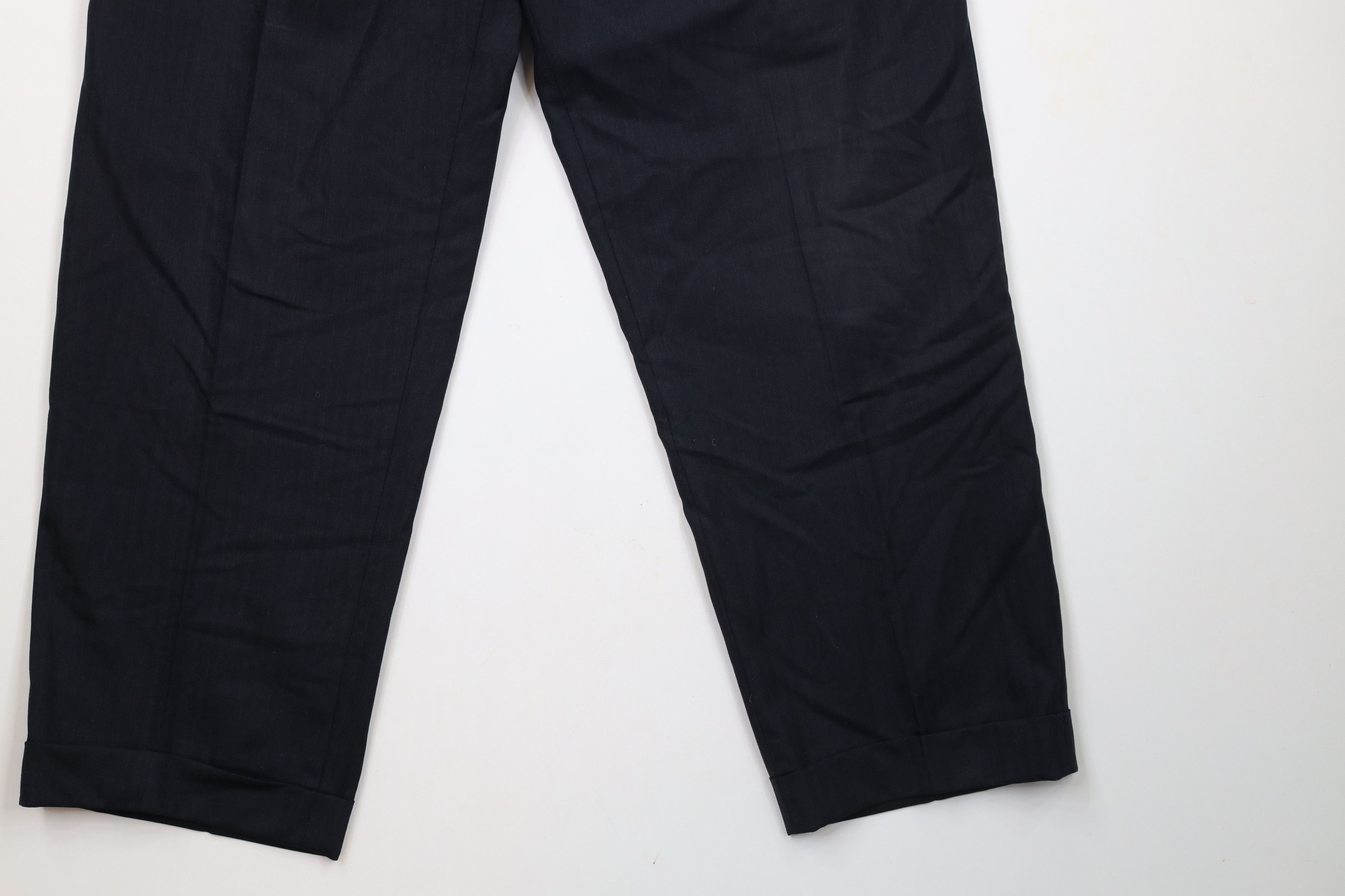 Vintage Vintage 70s Streetwear Cuffed Herringbone Chino Pants Size US 32 / EU 48 - 4 Thumbnail