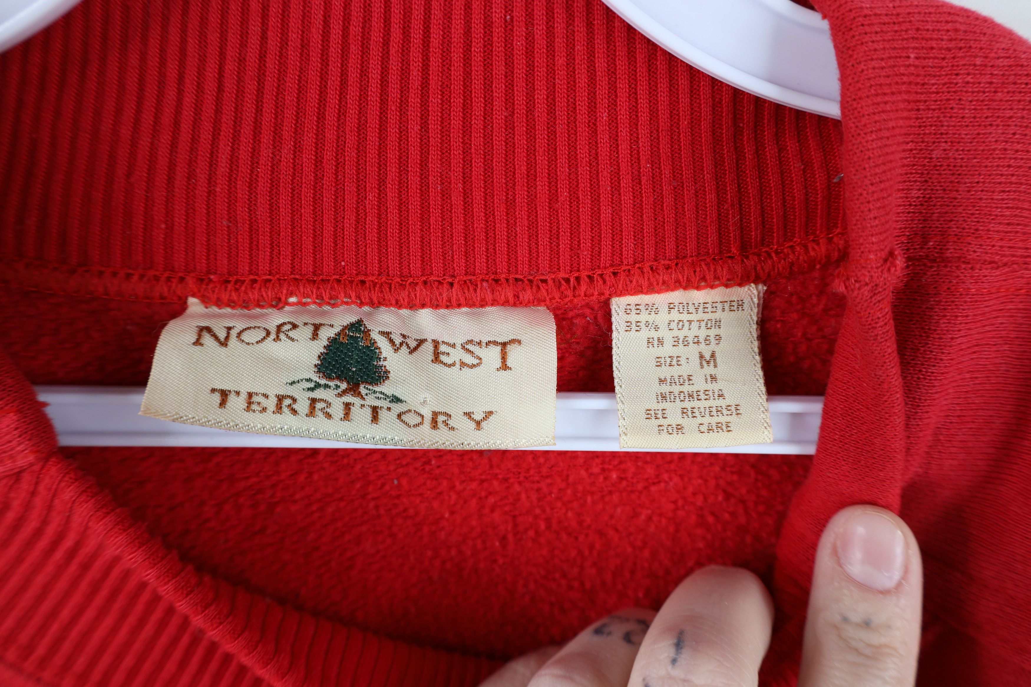 Vintage Vtg 90s Streetwear Nature Forest Reserve Eagle Sweatshirt Size M / US 6-8 / IT 42-44 - 5 Thumbnail