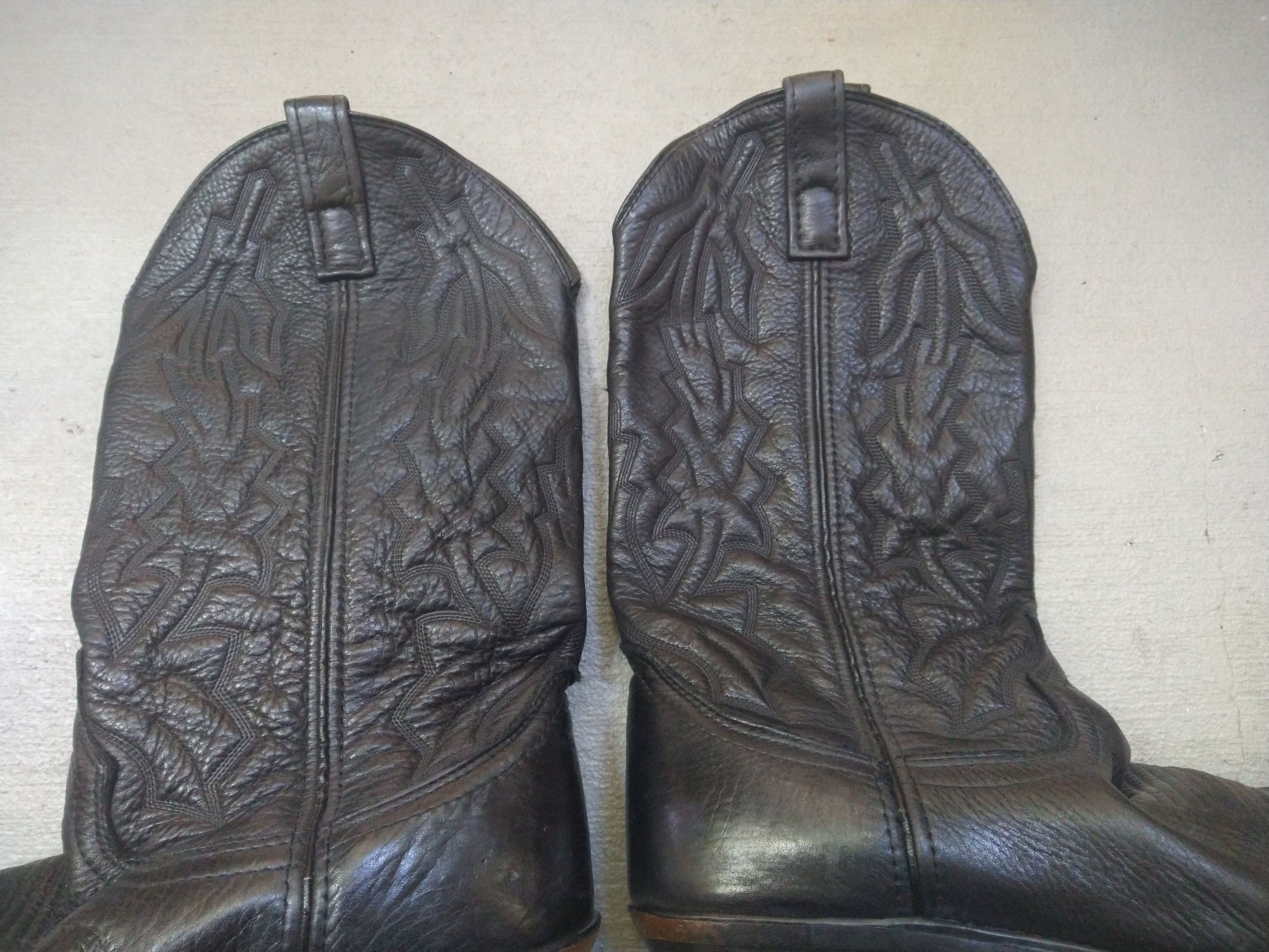 Genuine Leather × Vintage Vintage Laredo Cowboy Boots Size 8.5 D Black Leather Western Size US 8.5 / EU 41-42 - 4 Thumbnail