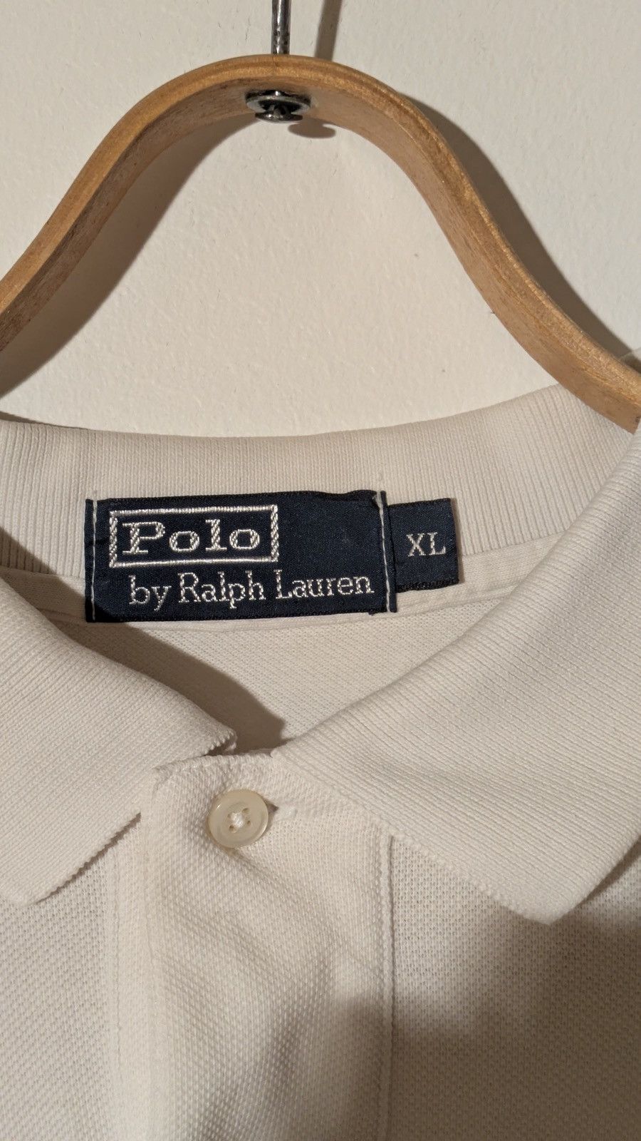 Polo Ralph Lauren 👕 Polo Ralph Lauren Long Sleeve Polo Shirt – Cream (Size XL) Size US XL / EU 56 / 4 - 3 Thumbnail